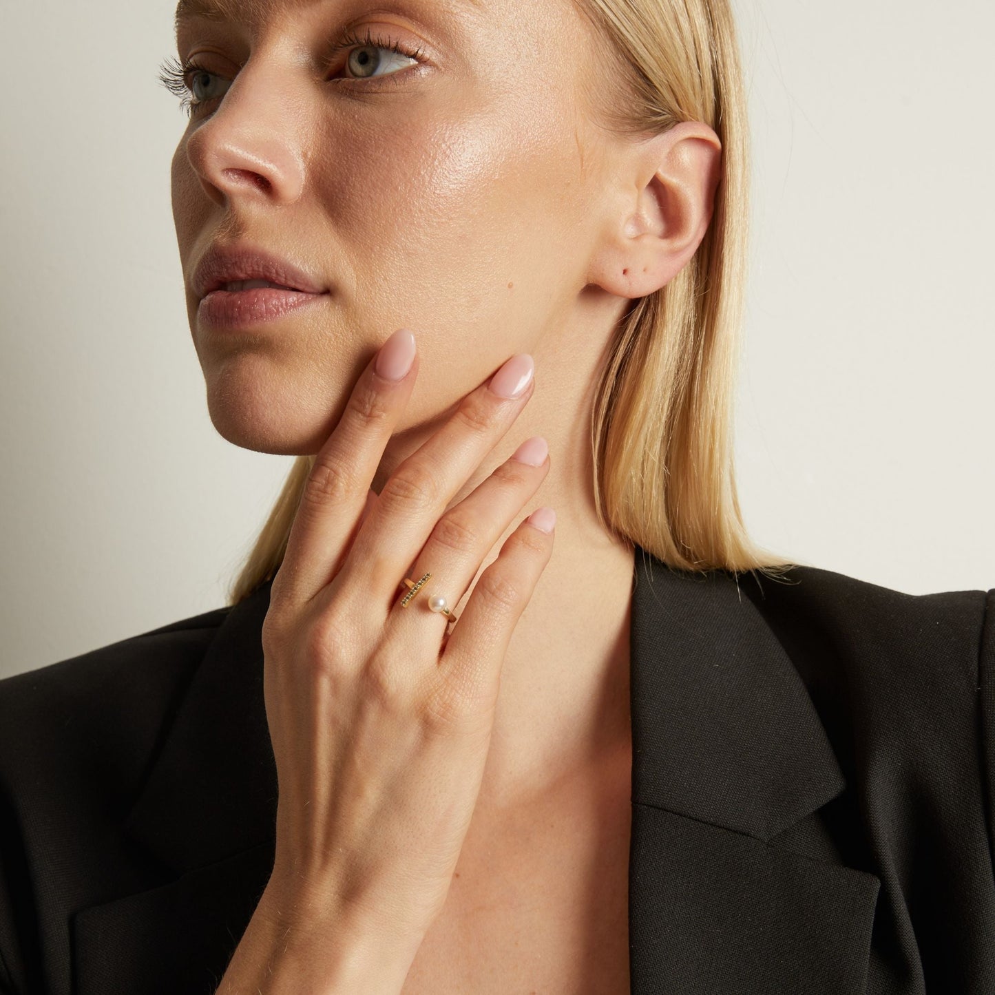 Archival Open Pearl Ring