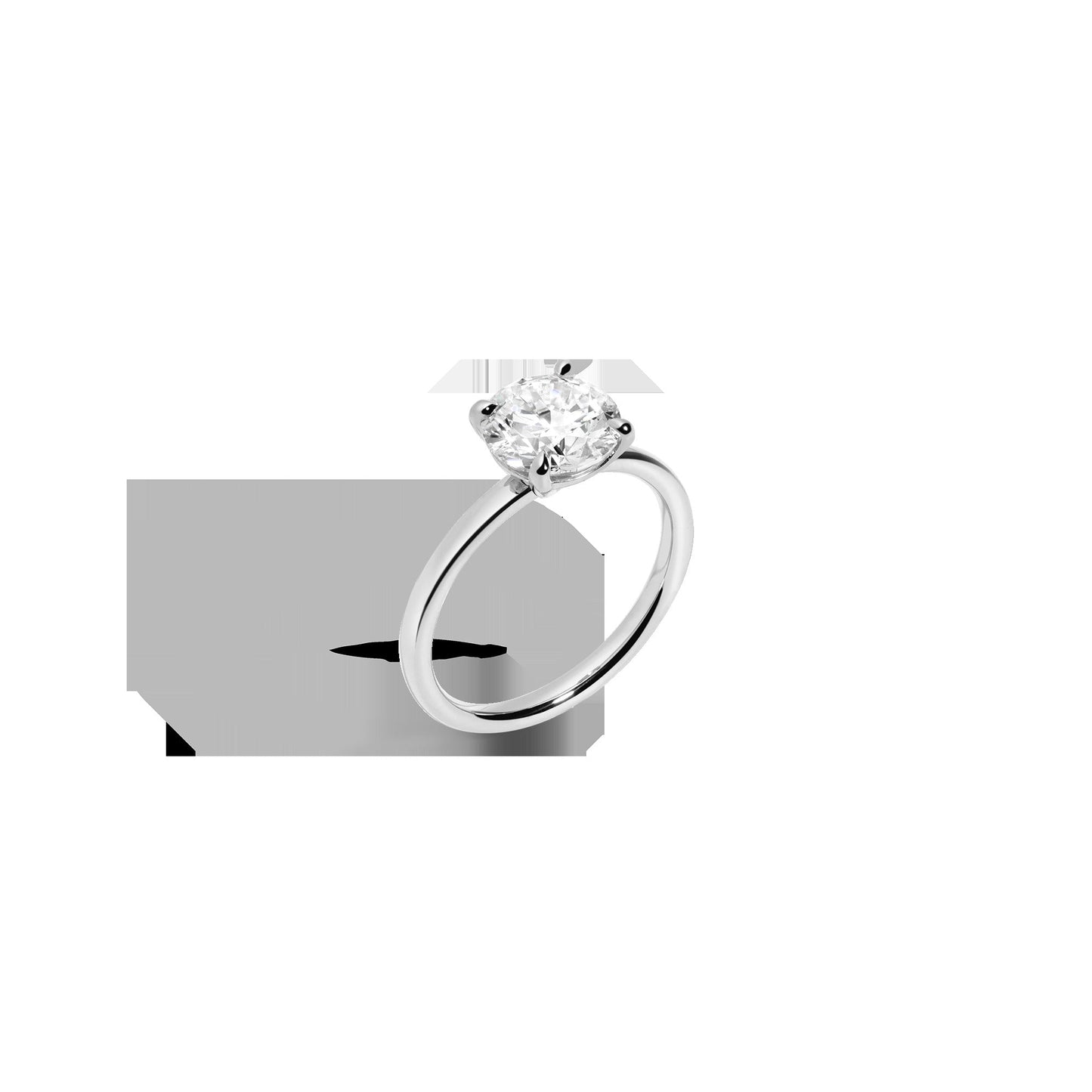 2ct Round Lab Grown Diamond Solitaire Ring