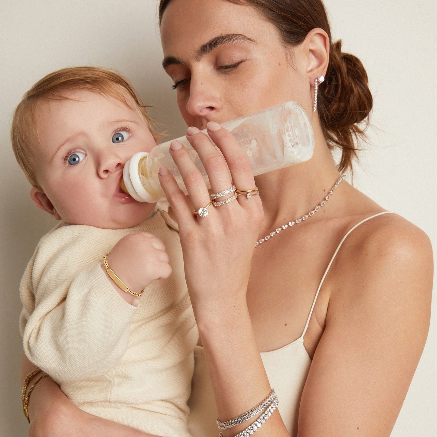 Baby ID Paperclip Chain Bracelet