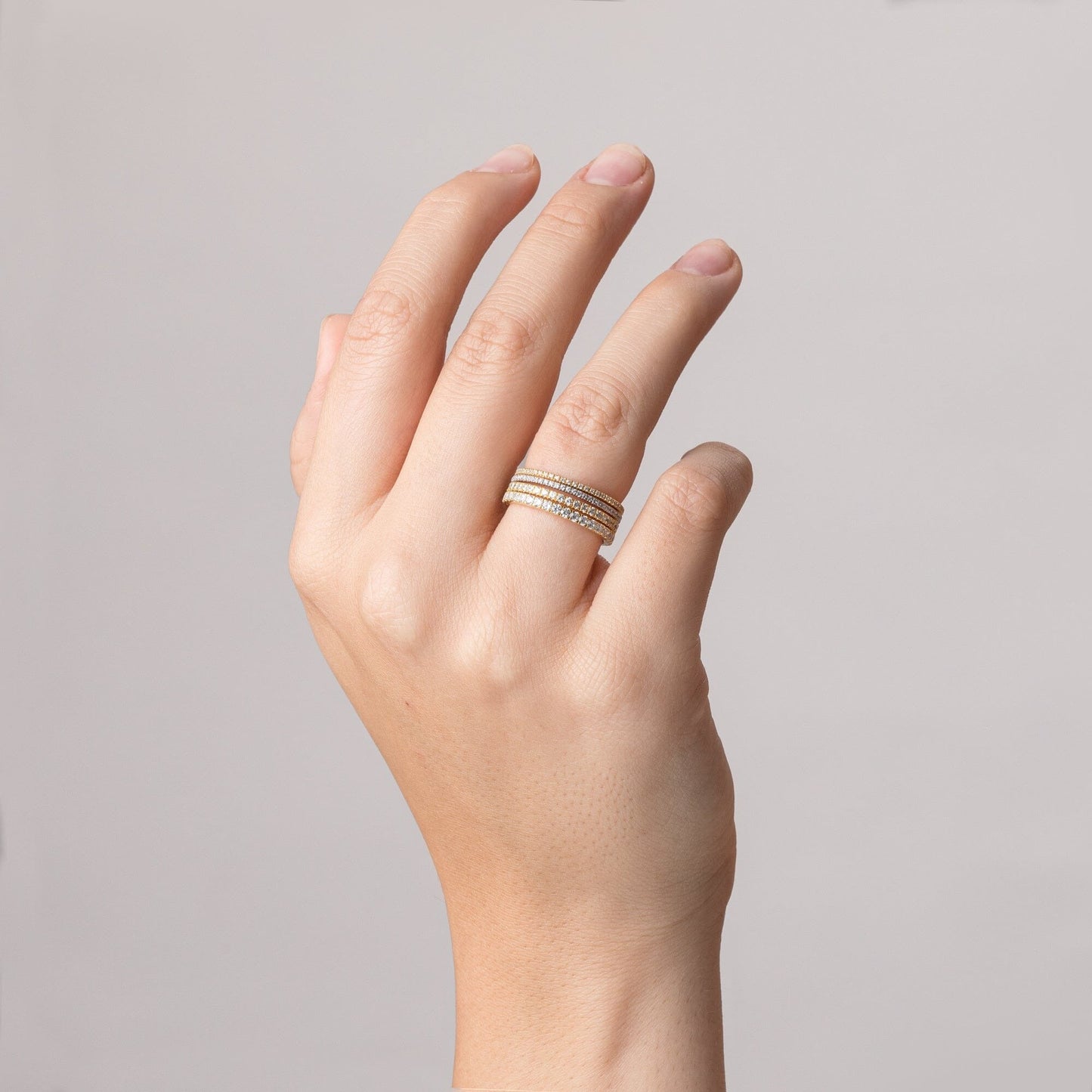 Pavé Lab Grown Diamond Eternity Ring - 0.75ct