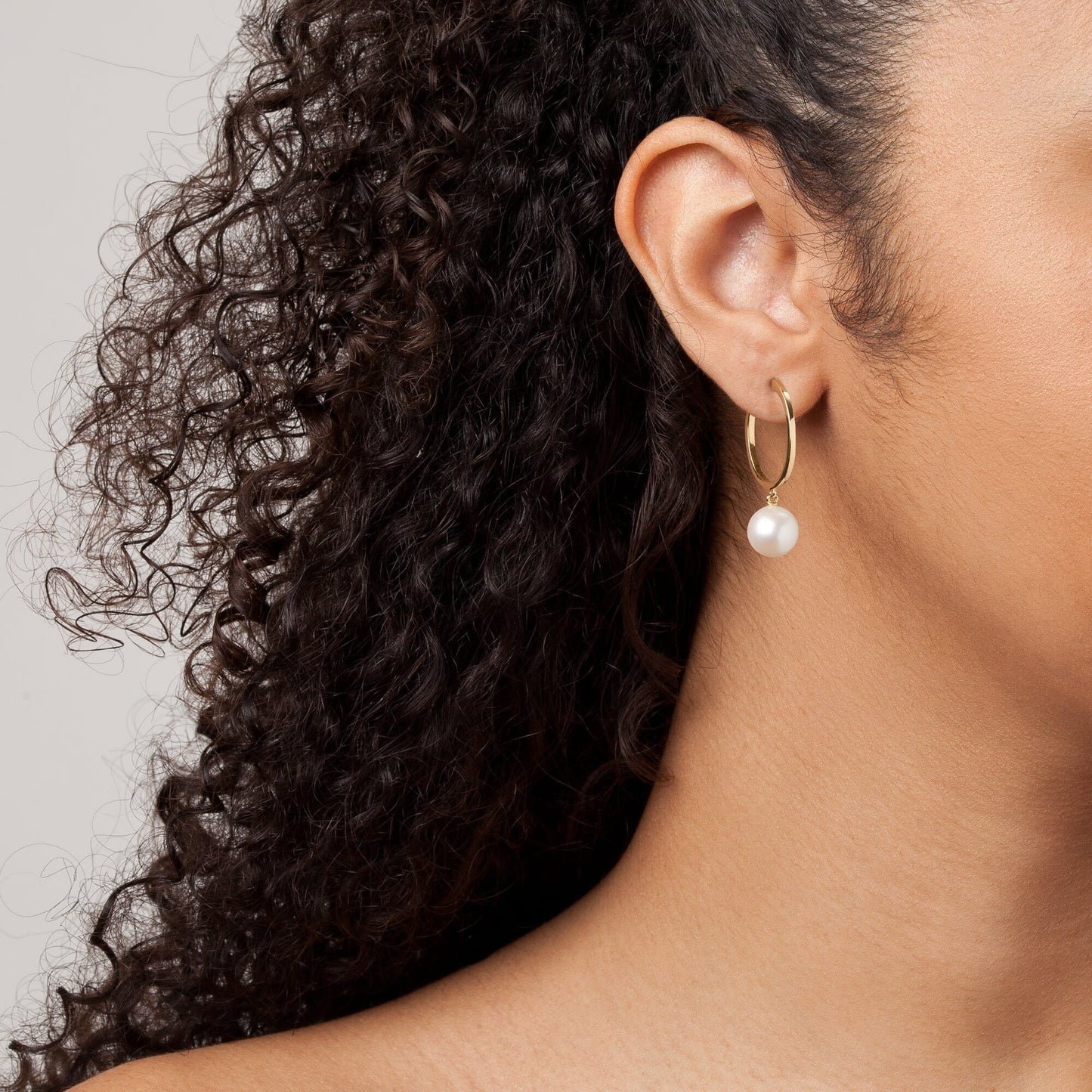 Pearl Hoop Earrings
