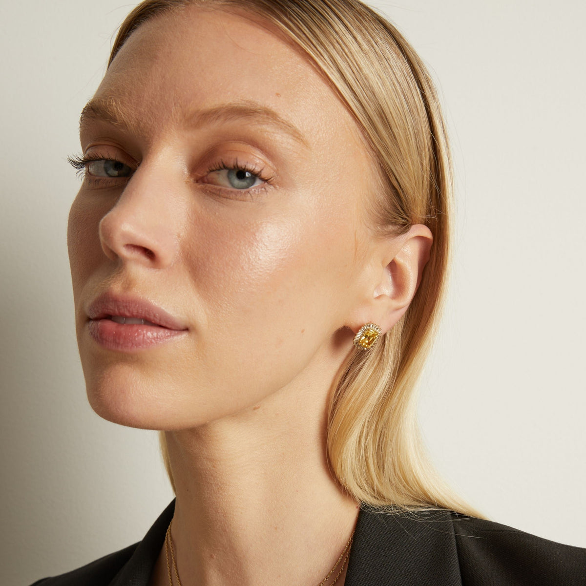 Lab Grown Yellow Canary Alexandra Earrings