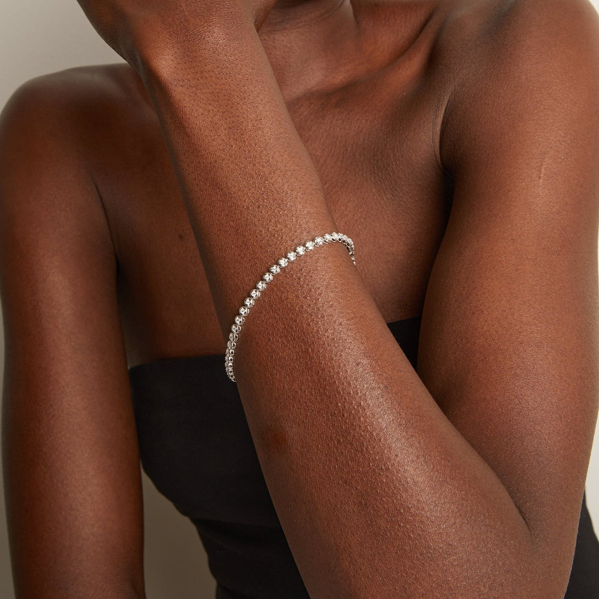 Mini Lab Grown Diamond Tennis Bracelet