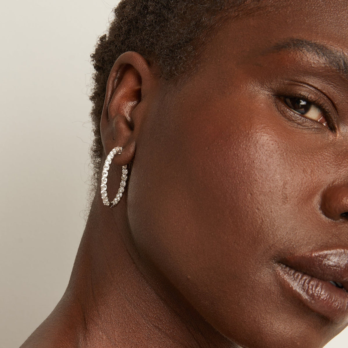 4ct Luxury Lab Grown Diamond Hoops