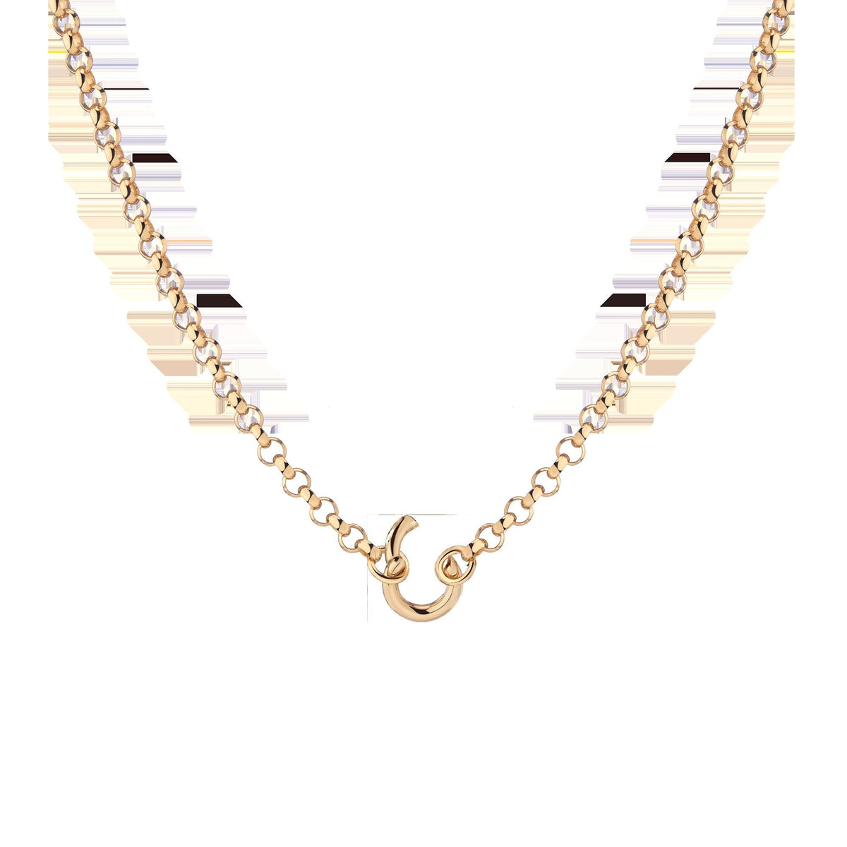 Rolo Chain Charm Necklace - Small Bail