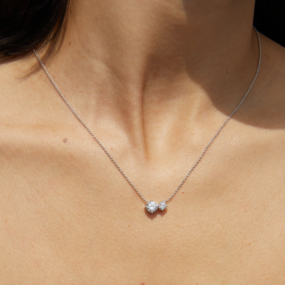 Lab Grown Diamond Duo Necklace