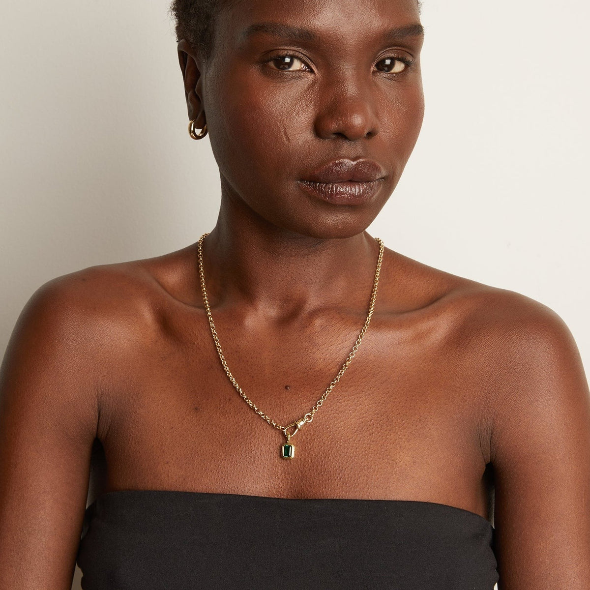 Gold Rolo Chain Necklace