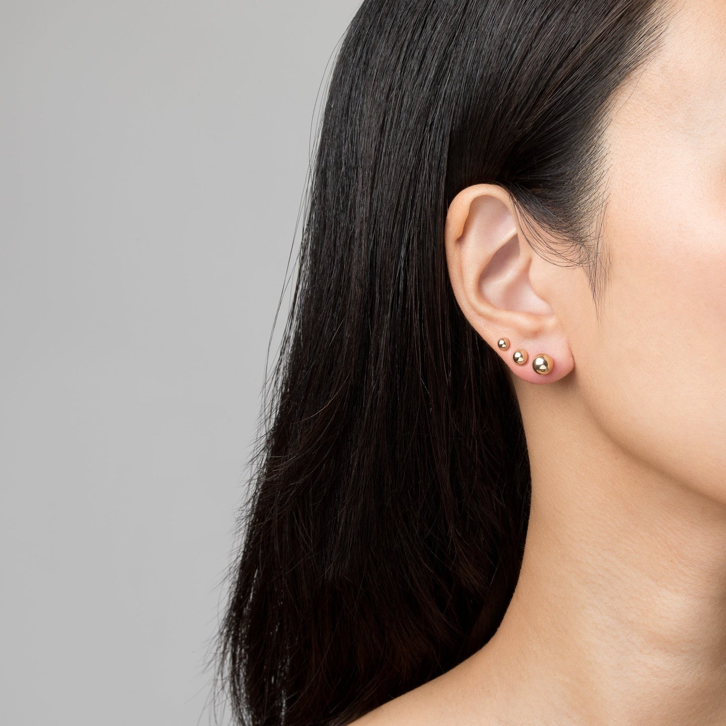 Gold Ball Studs 4mm