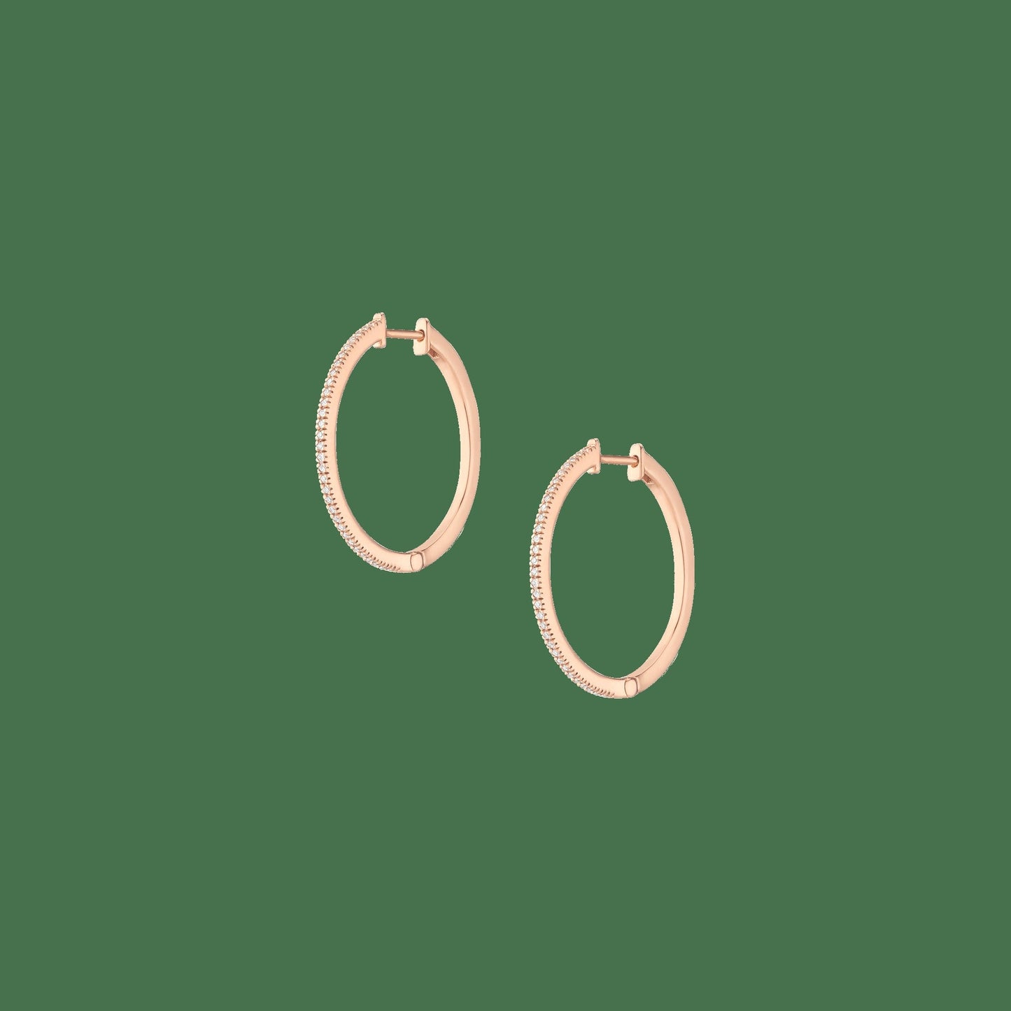 Lab Grown Diamond Hoop Earrings