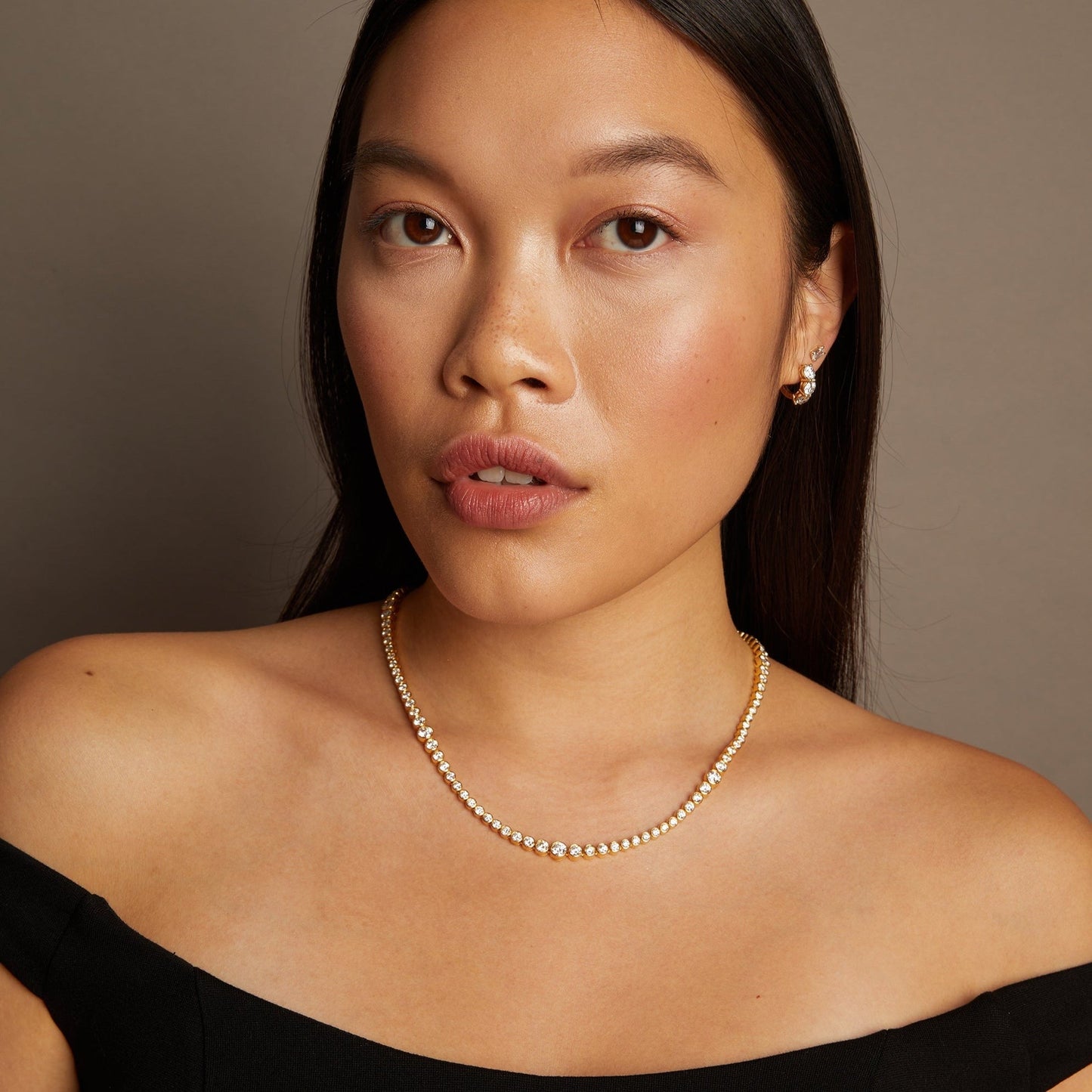10ct Multi Graduated Lab Grown Diamond Tennis Necklace