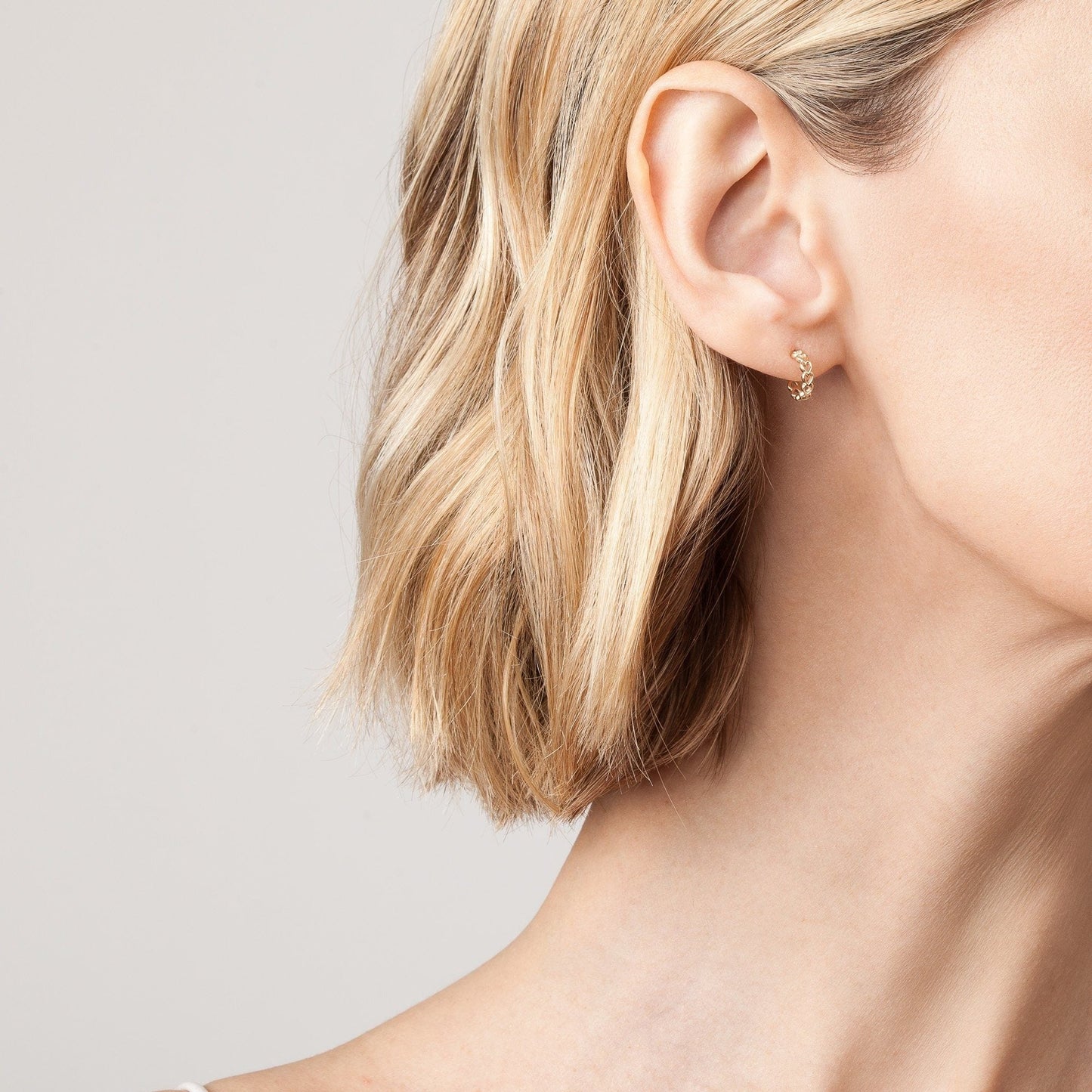 Infinity Heart Huggie Earrings