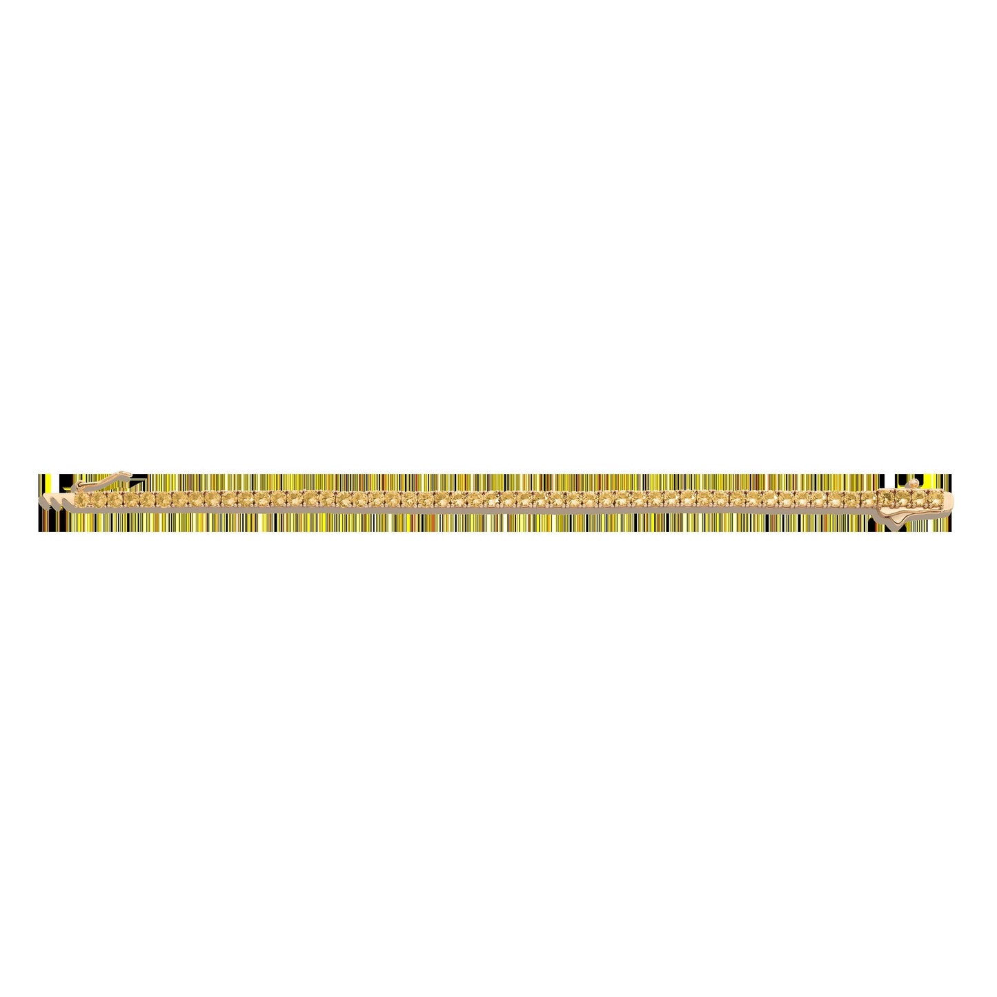 Lab Grown Citrine Tennis Bracelet