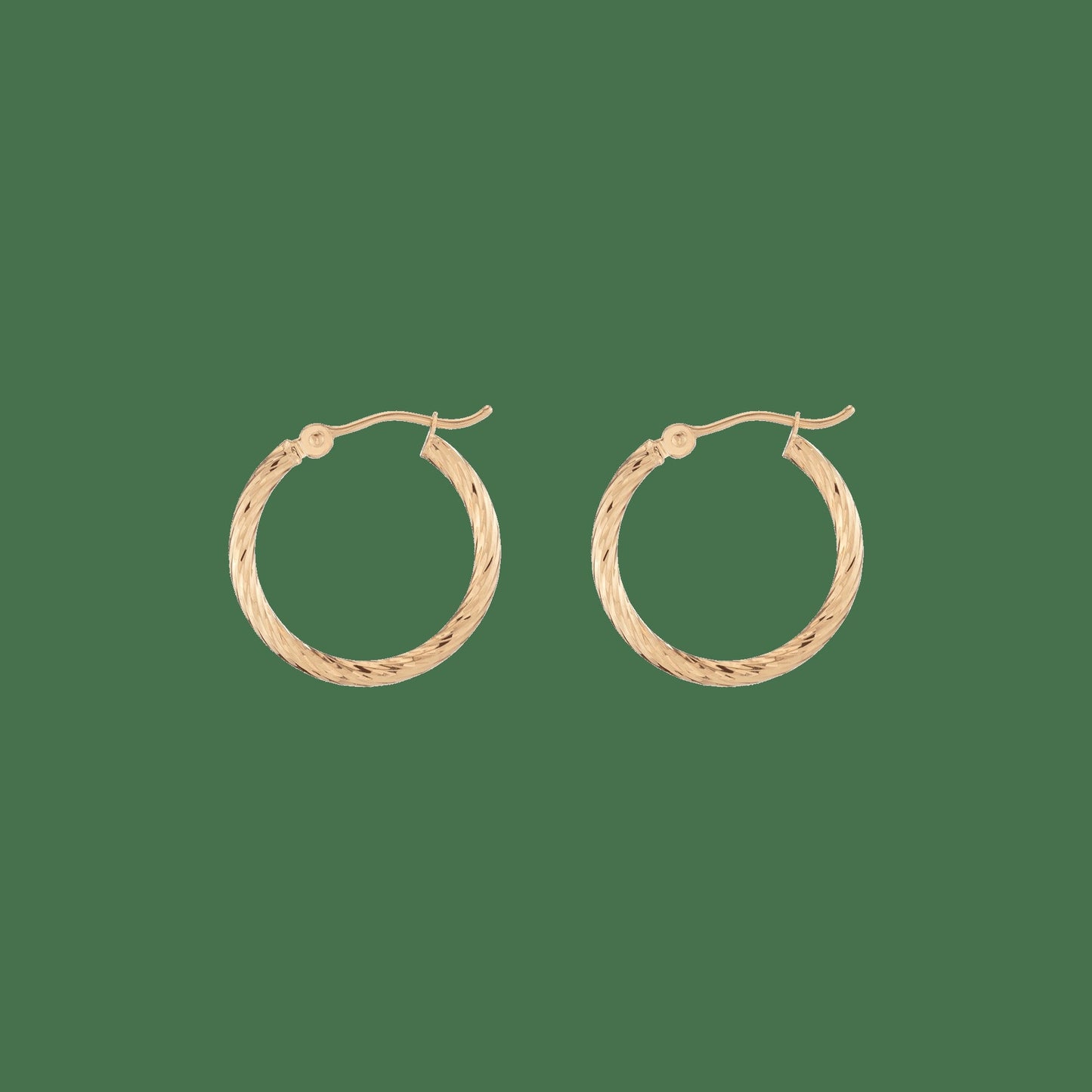 Thin Twisted Hoop Earrings