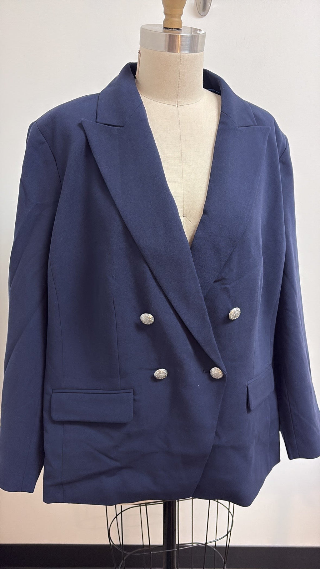 New Talbots Blue Blazer Jacket, 20W