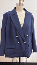 New Talbots Blue Blazer Jacket, 20W