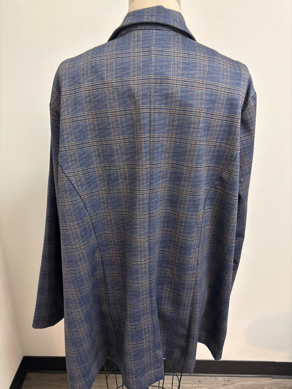 Liverpool Blue Blazer Open Front Jacket, 3X