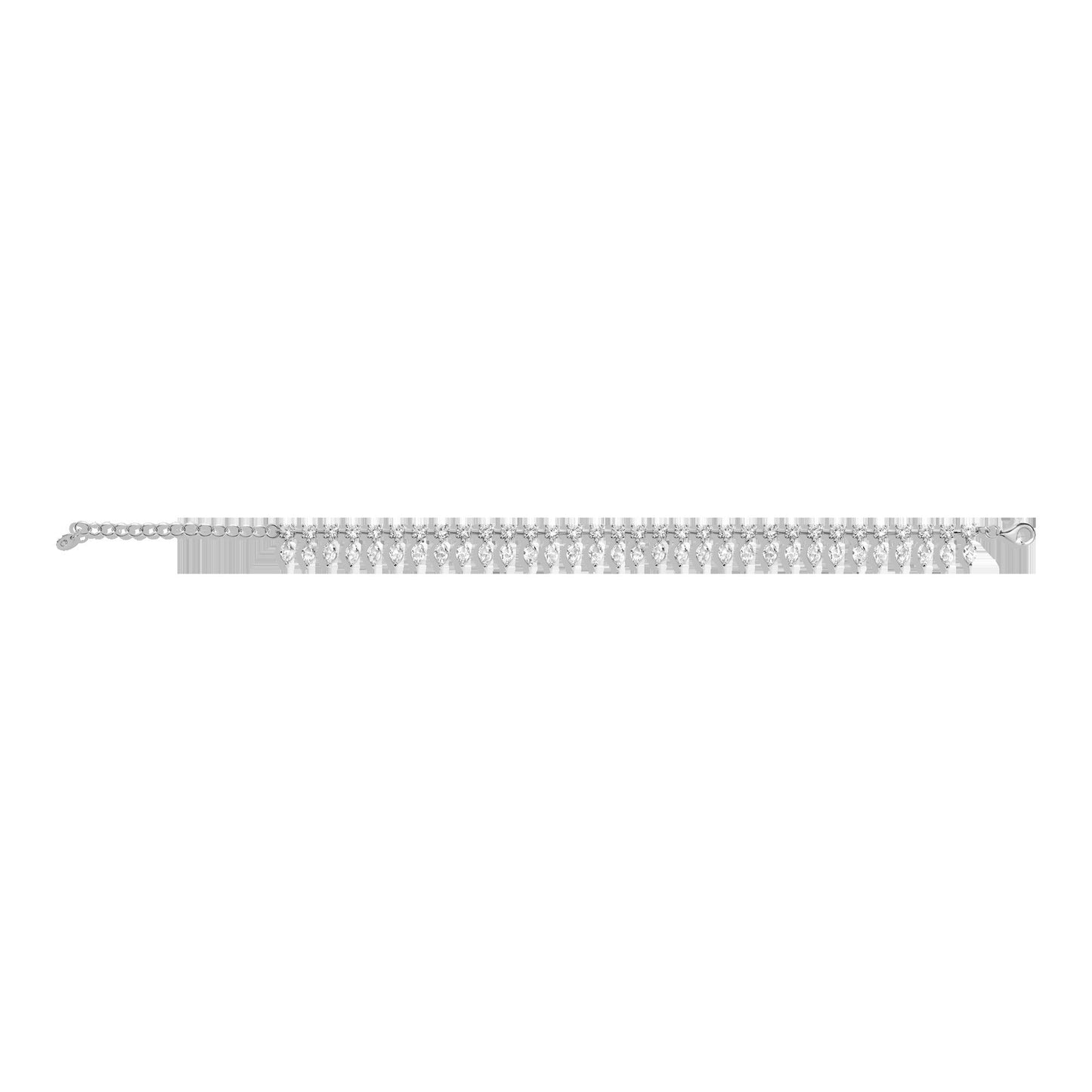 Aurate x Frye: Marquise Fringe Bracelet