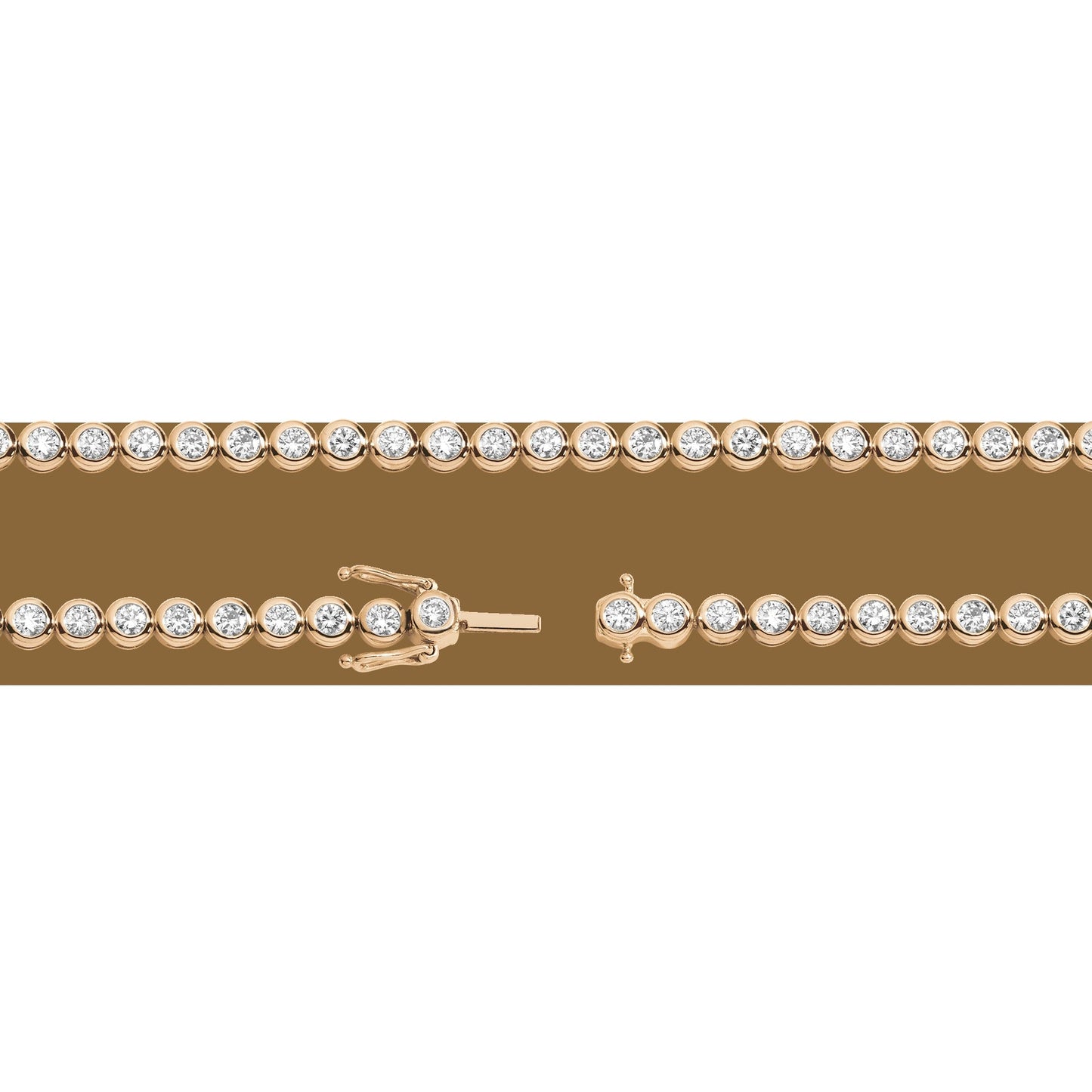 Lab Grown Diamond Bezel Tennis Necklace