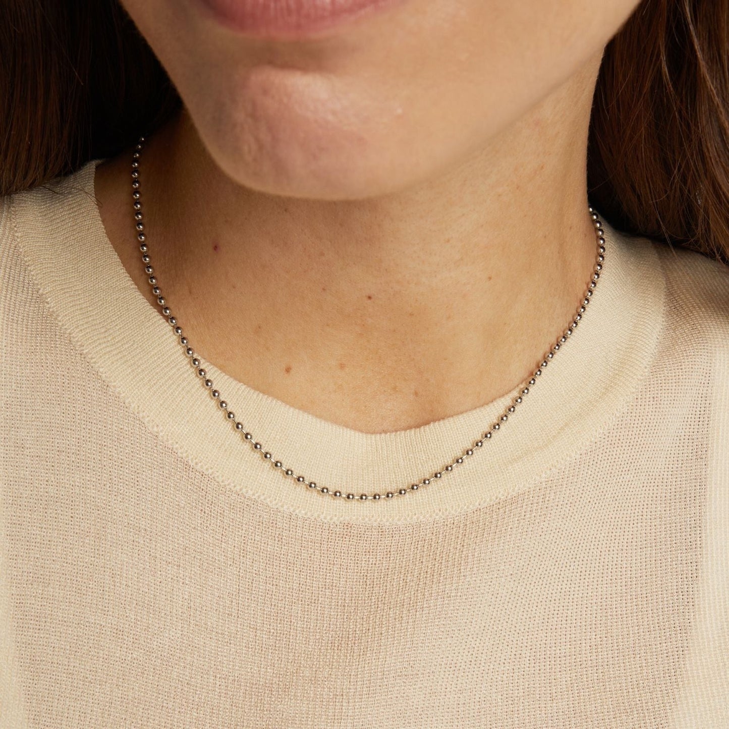 Gold Ball Chain Necklace