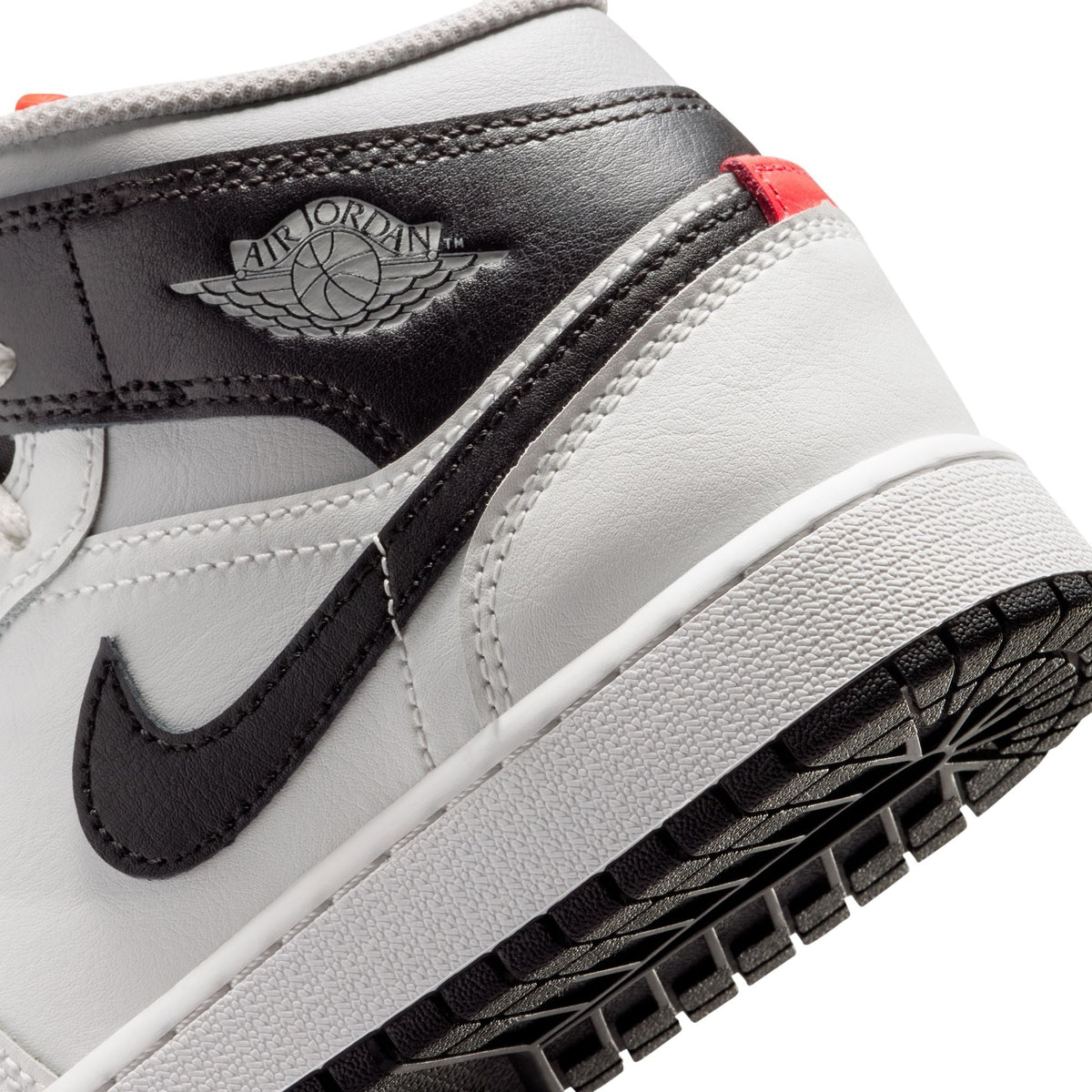 Air Jordan 1 Mid GS (Summit White/Black/Infared 23)