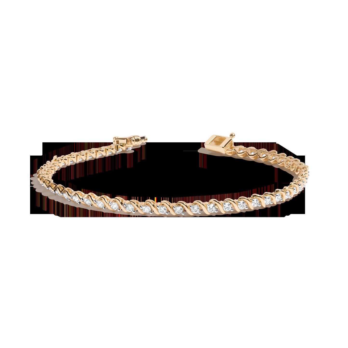 Lab Grown Diamond 'S' Estate Tennis Bracelet