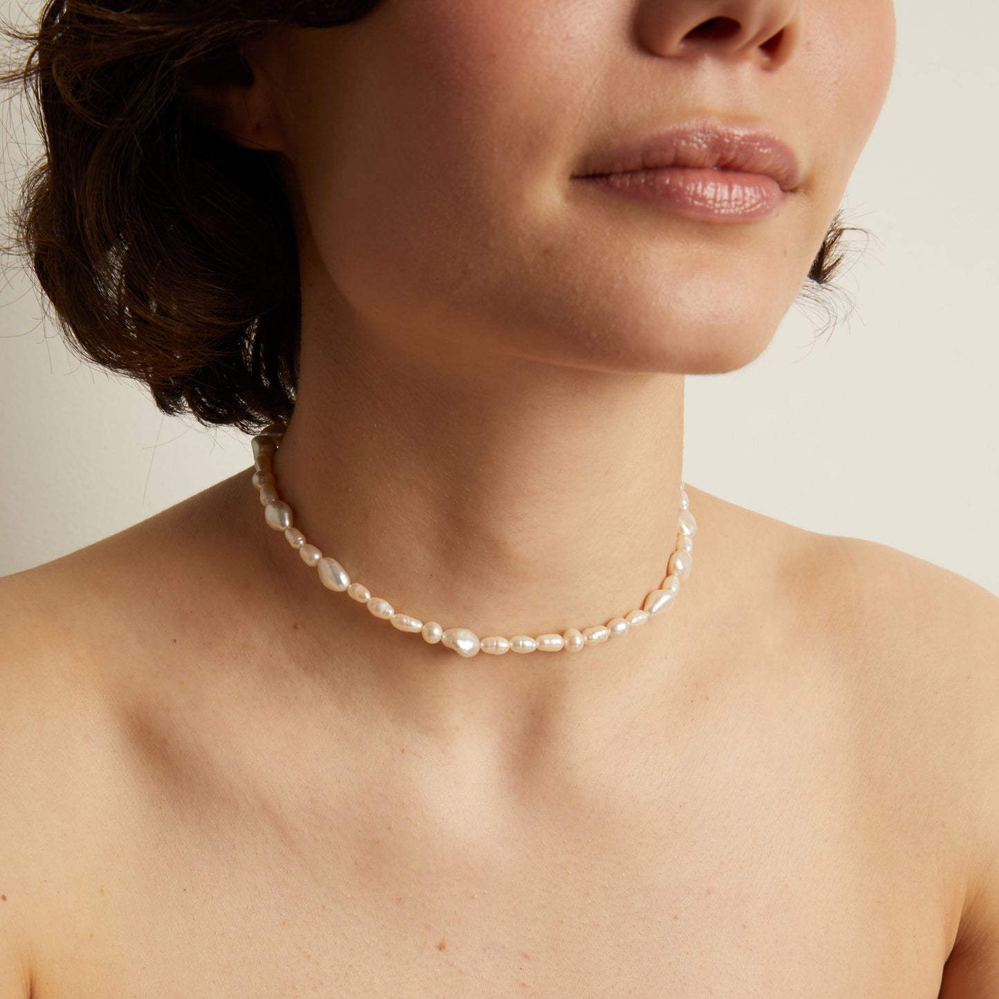 Baroque Pearl Choker Necklace