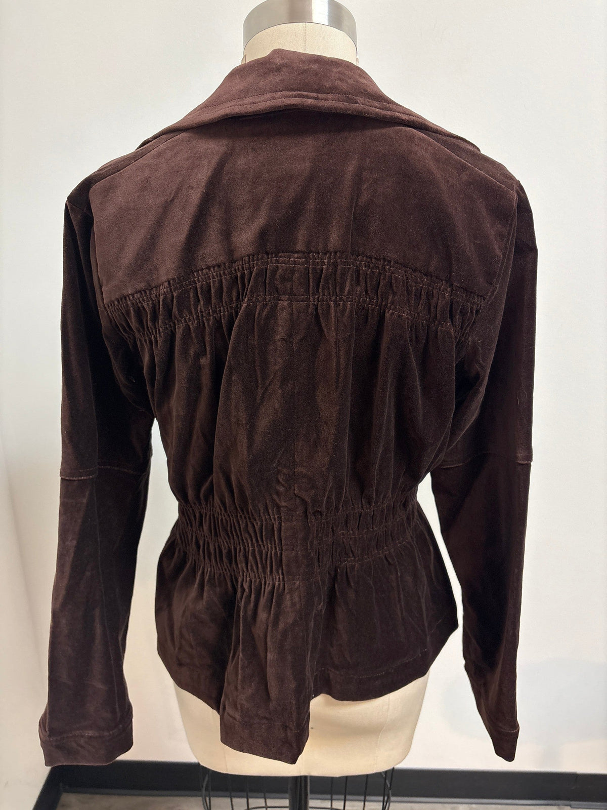 Joan Rivers Brown Velveteen Jacket, M