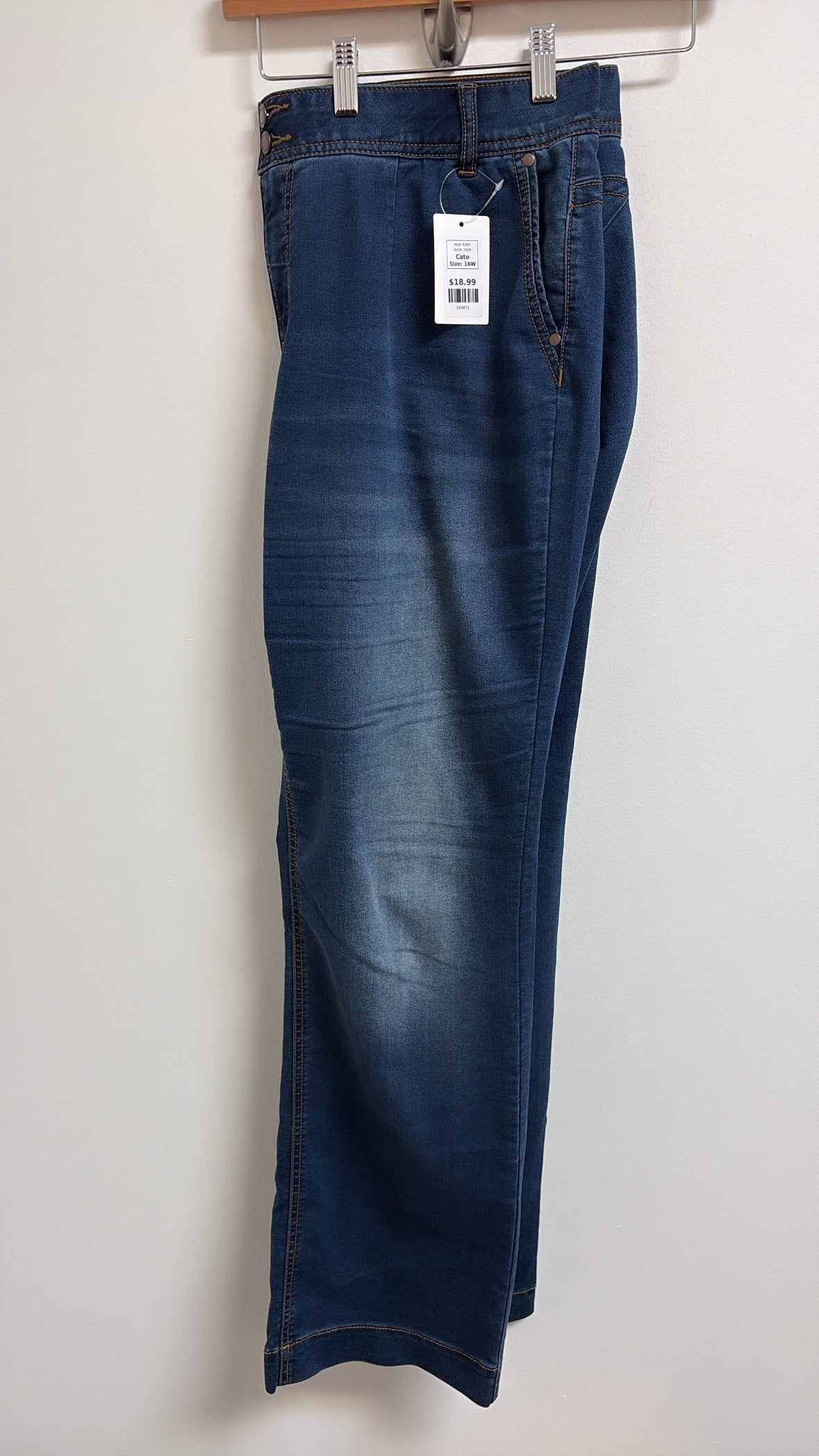 Cato Curvy 33" Inseam Jeans, 16W