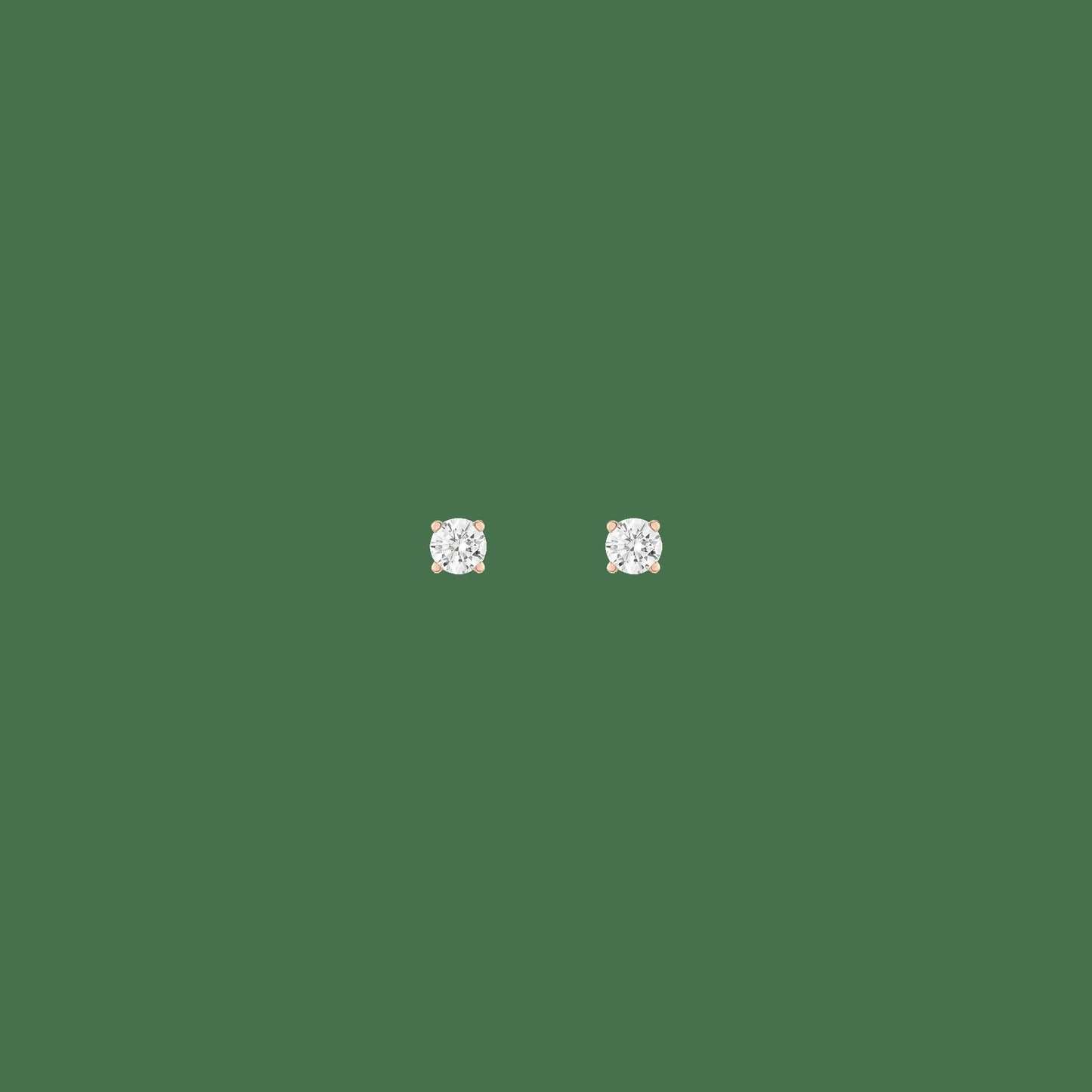 Lab Grown Diamond Stud Earrings - Single