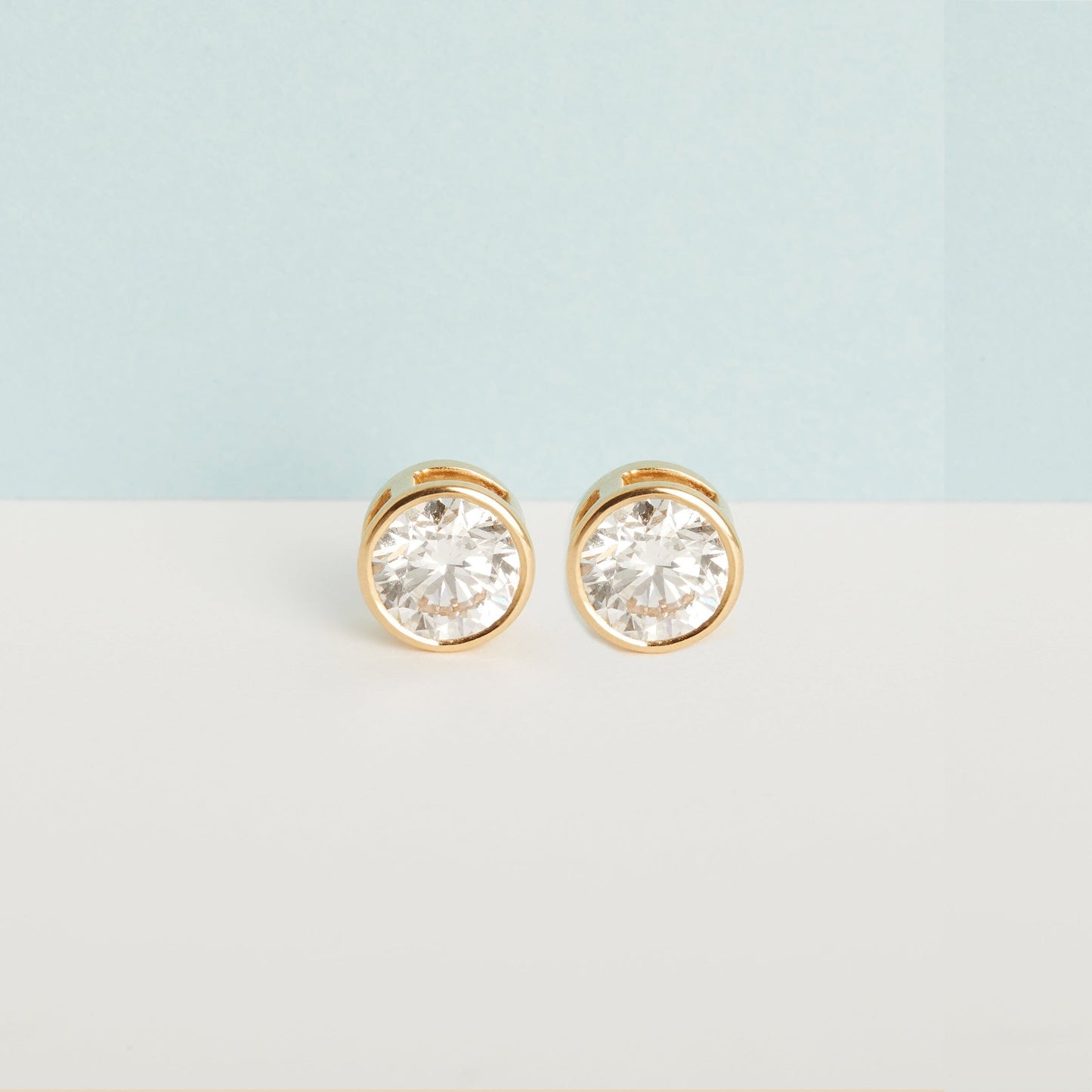 XXL Lab Grown Diamond Bezel Studs