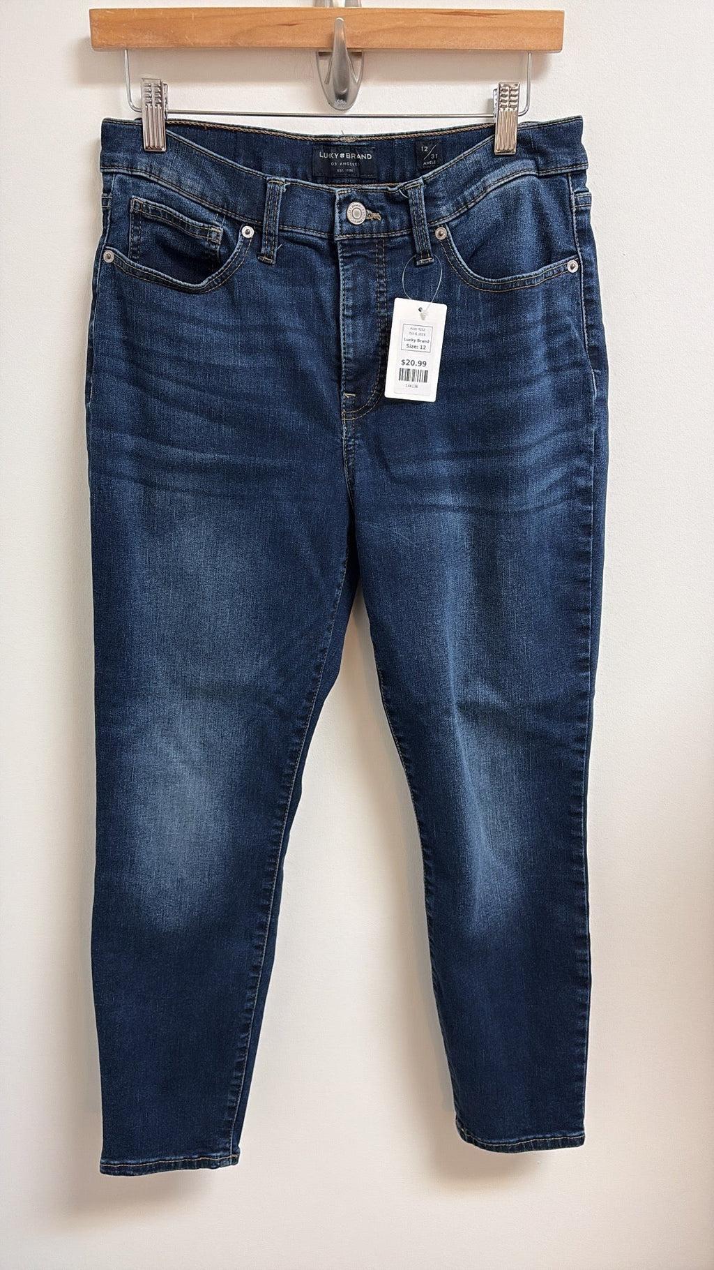 Lucky Brand Ava Mid Rise 26" Inseam Jeans, 12