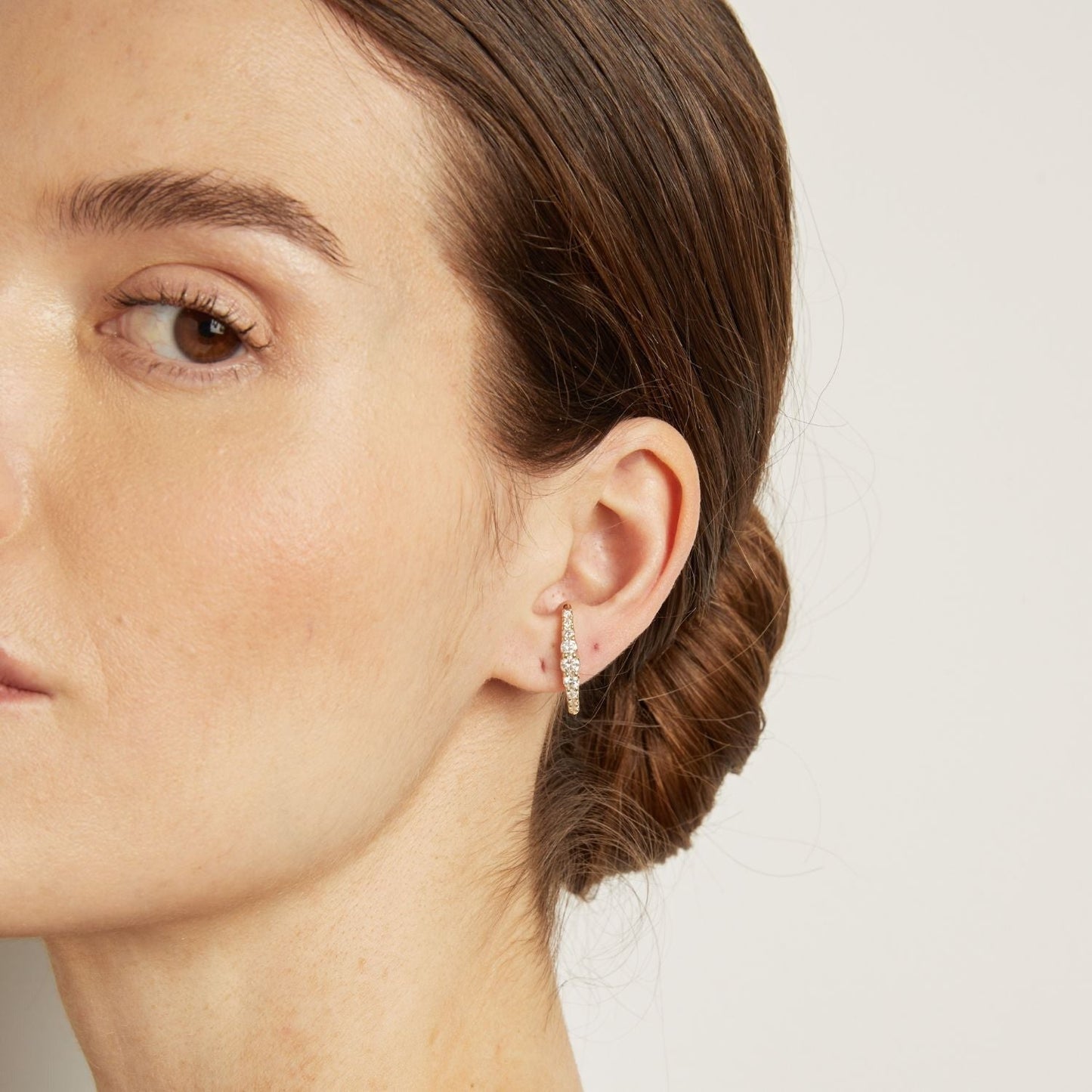 Lab Grown Diamond Eternity Stud Earrings