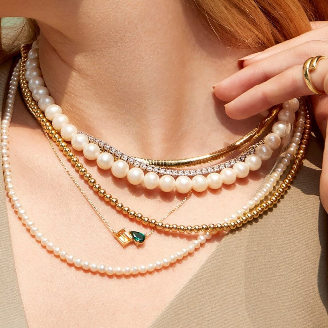 Toi et Moi Gemstone Heirloom Necklace