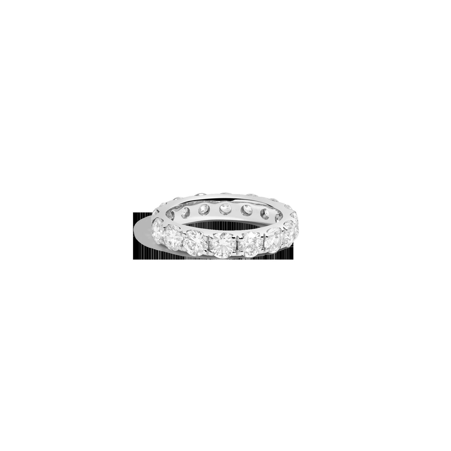 4ct Round Lab Grown Diamond Eternity Ring