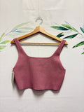 Aritzia Babaton Sculpt Knit Squareneck Crop Tank (L)