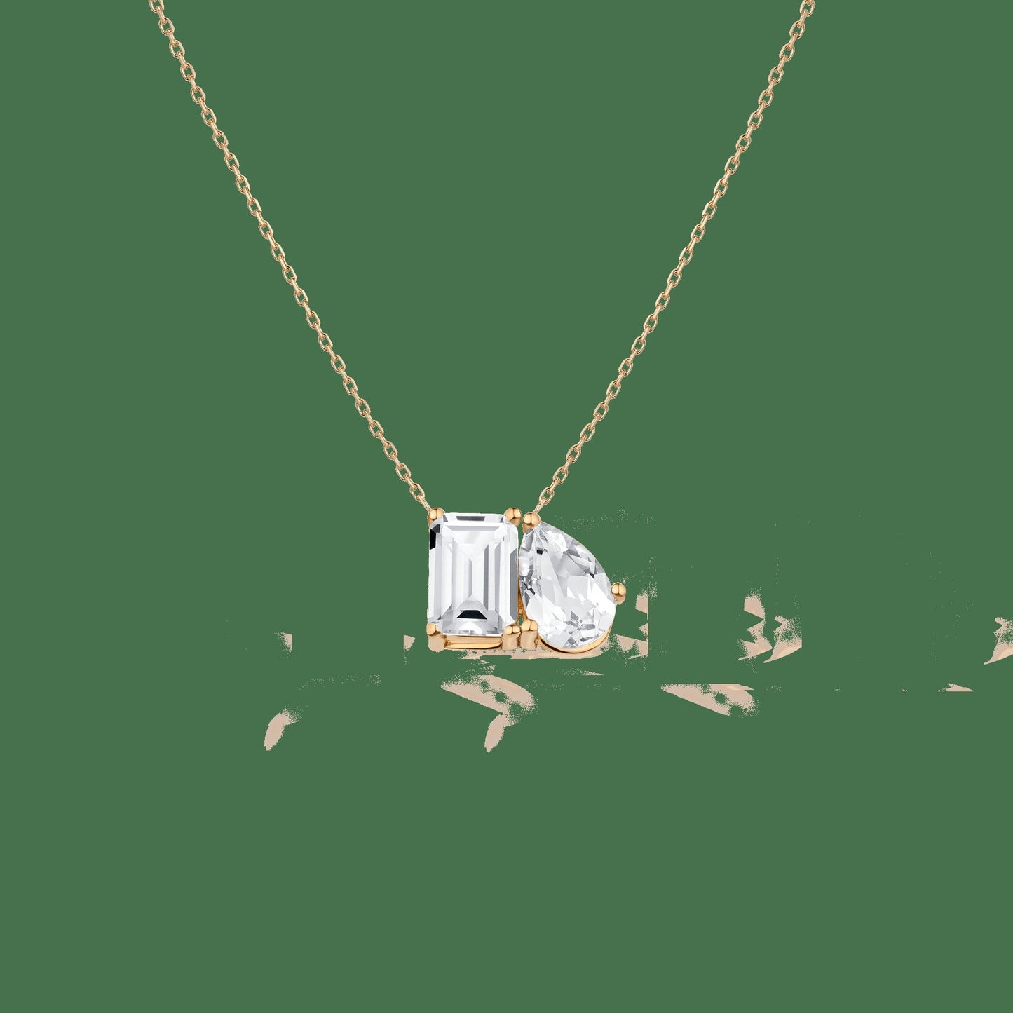 Toi et Moi Gemstone Classic Necklace