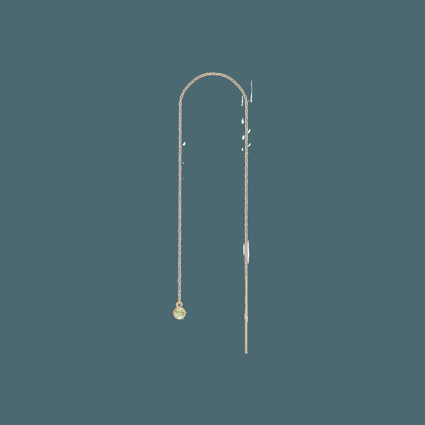 Birthstone Ear Chain Threader