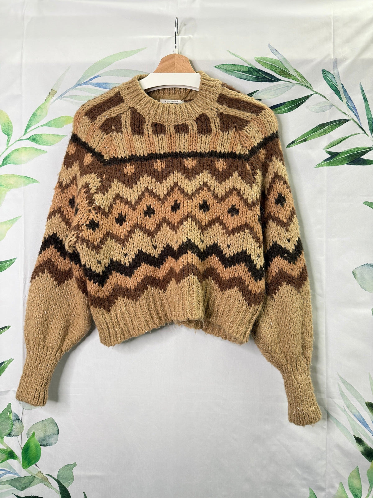 Anthropologie Geo Knit Pullover (XS)