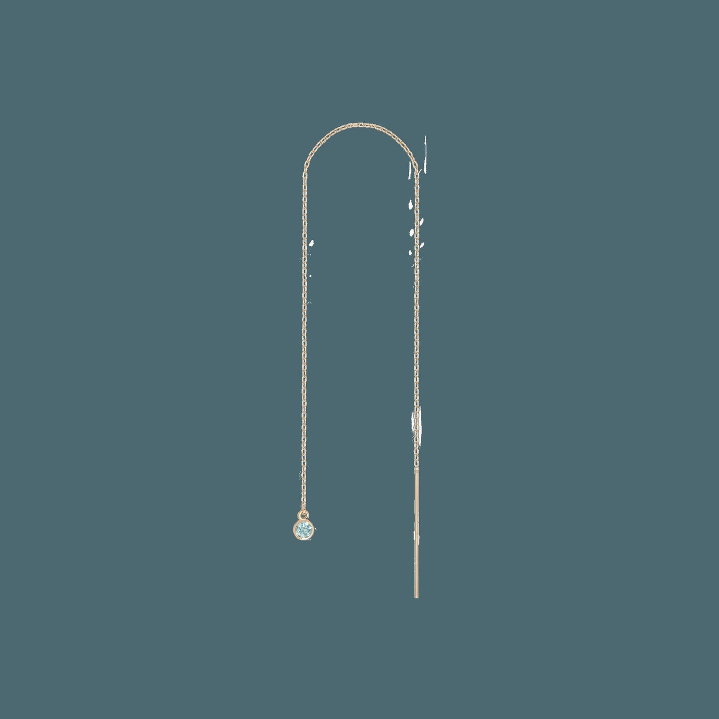 Birthstone Ear Chain Threader