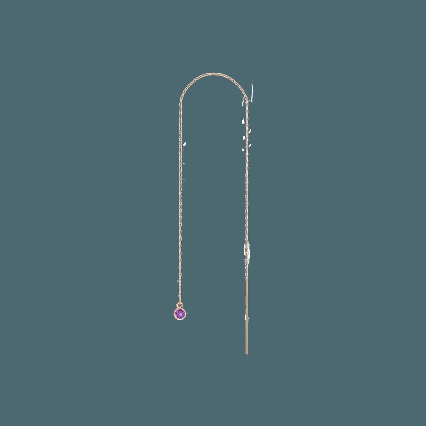 Birthstone Ear Chain Threader
