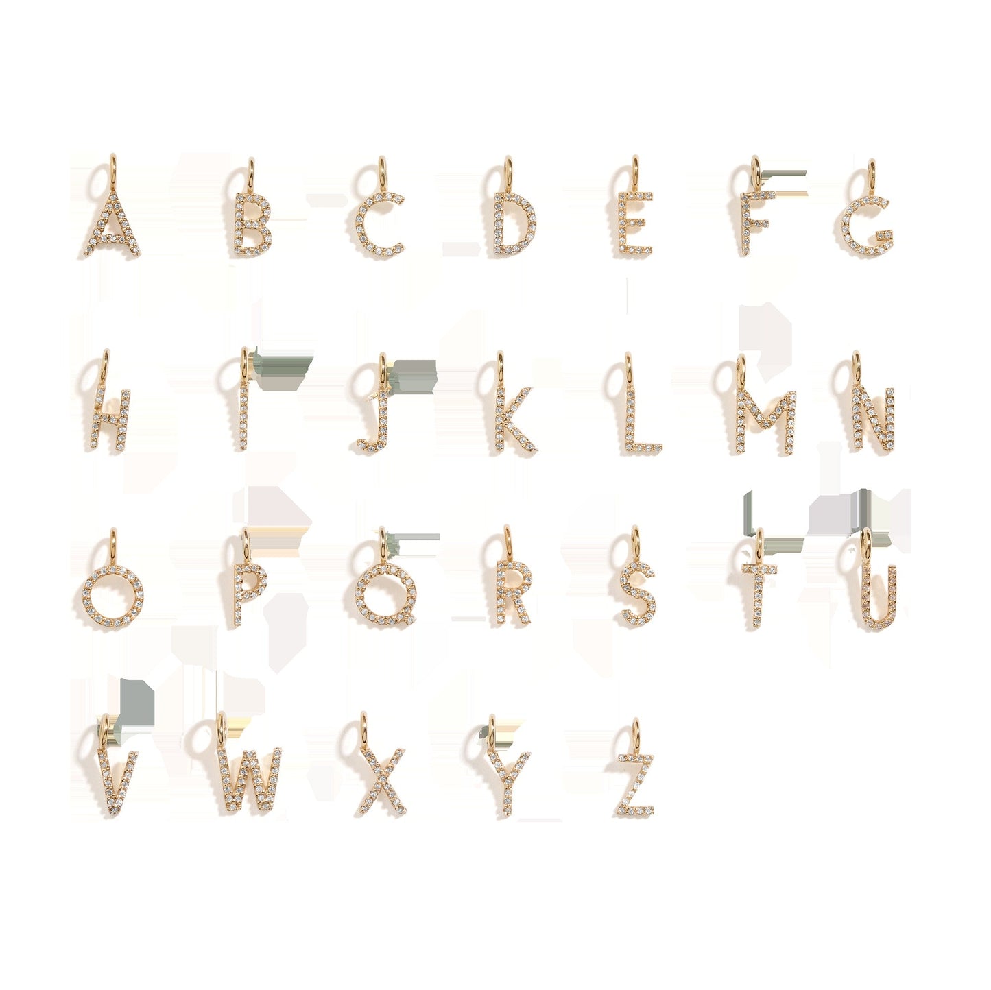 Lab Grown Diamond Classic Letter Pendant