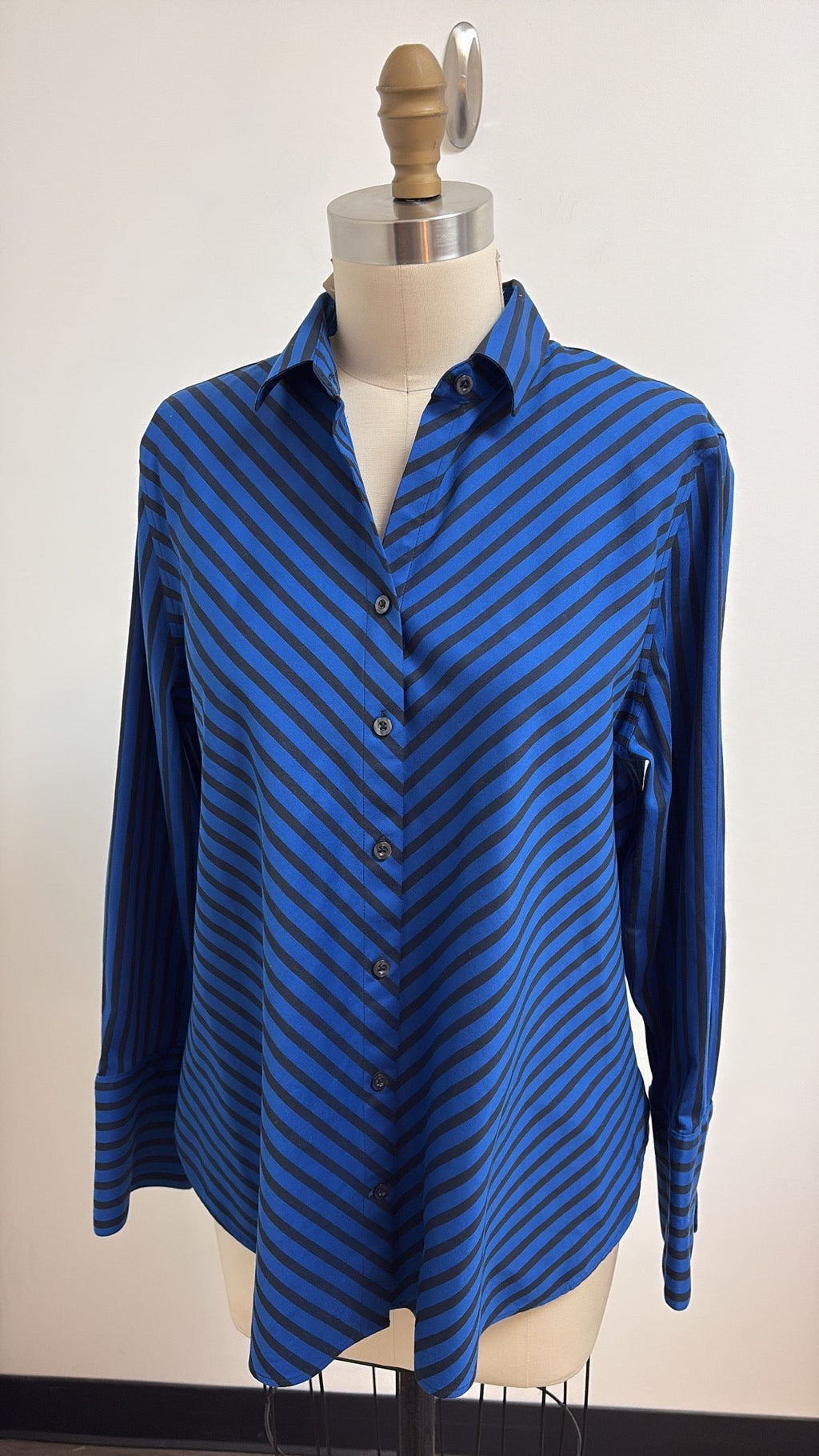 Chico's Blue/Black Stripe Top, 12