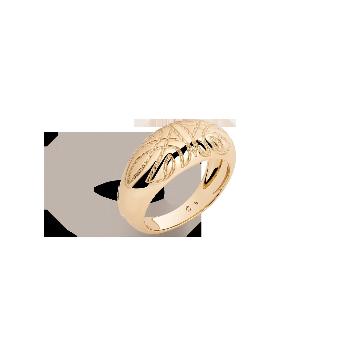 Aurate x Frye: Western Stitch Dome Ring