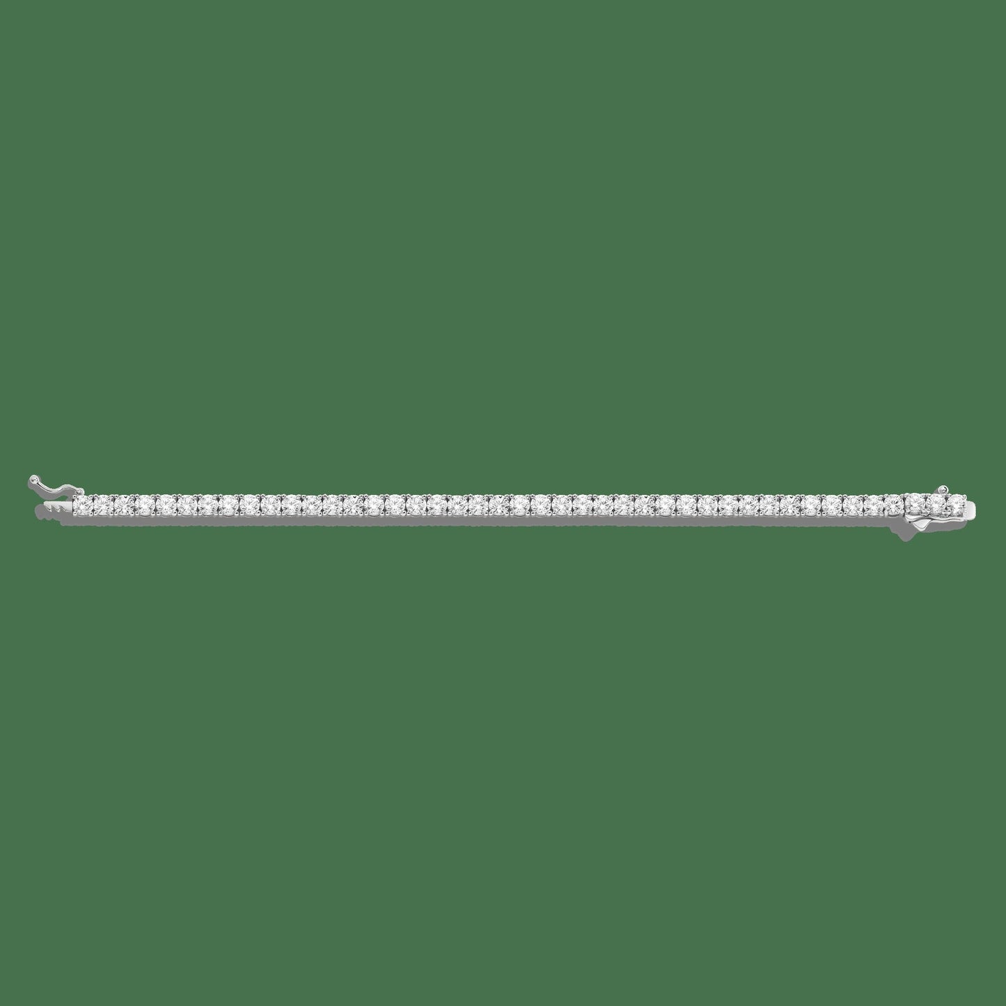 Lab Grown White Sapphire Tennis Bracelet - 10ct
