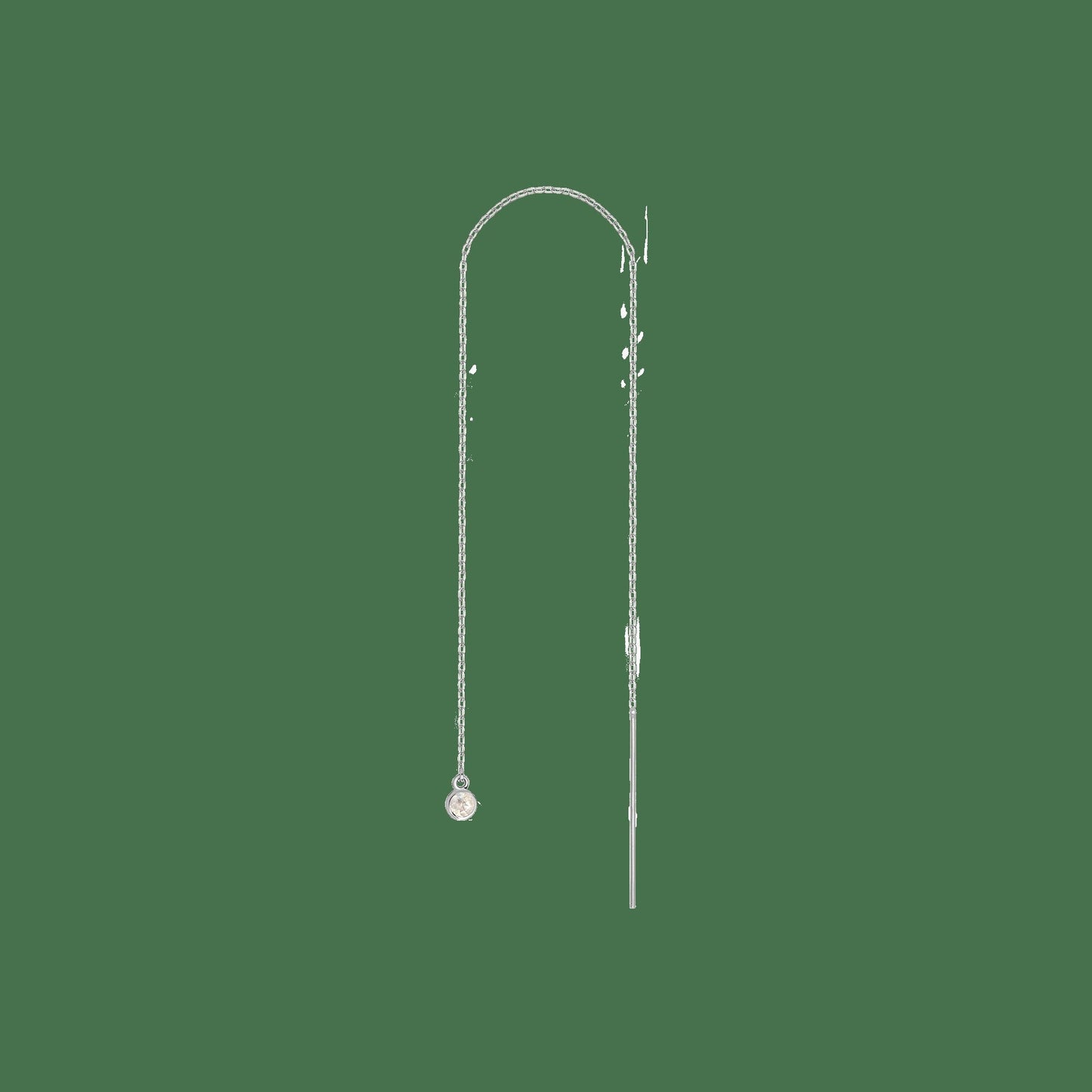 Birthstone Ear Chain Threader (Pair)