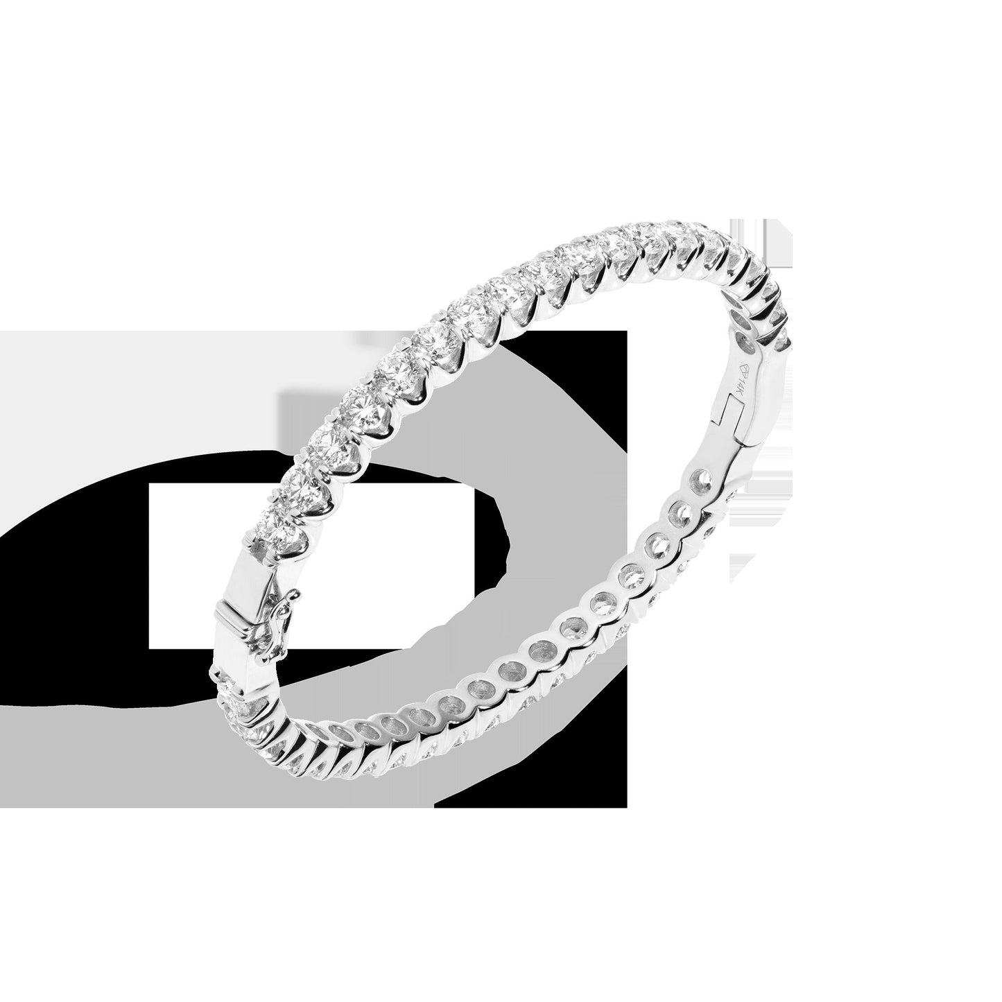 10ct Lab Grown Diamond Hinged Tennis Bracelet