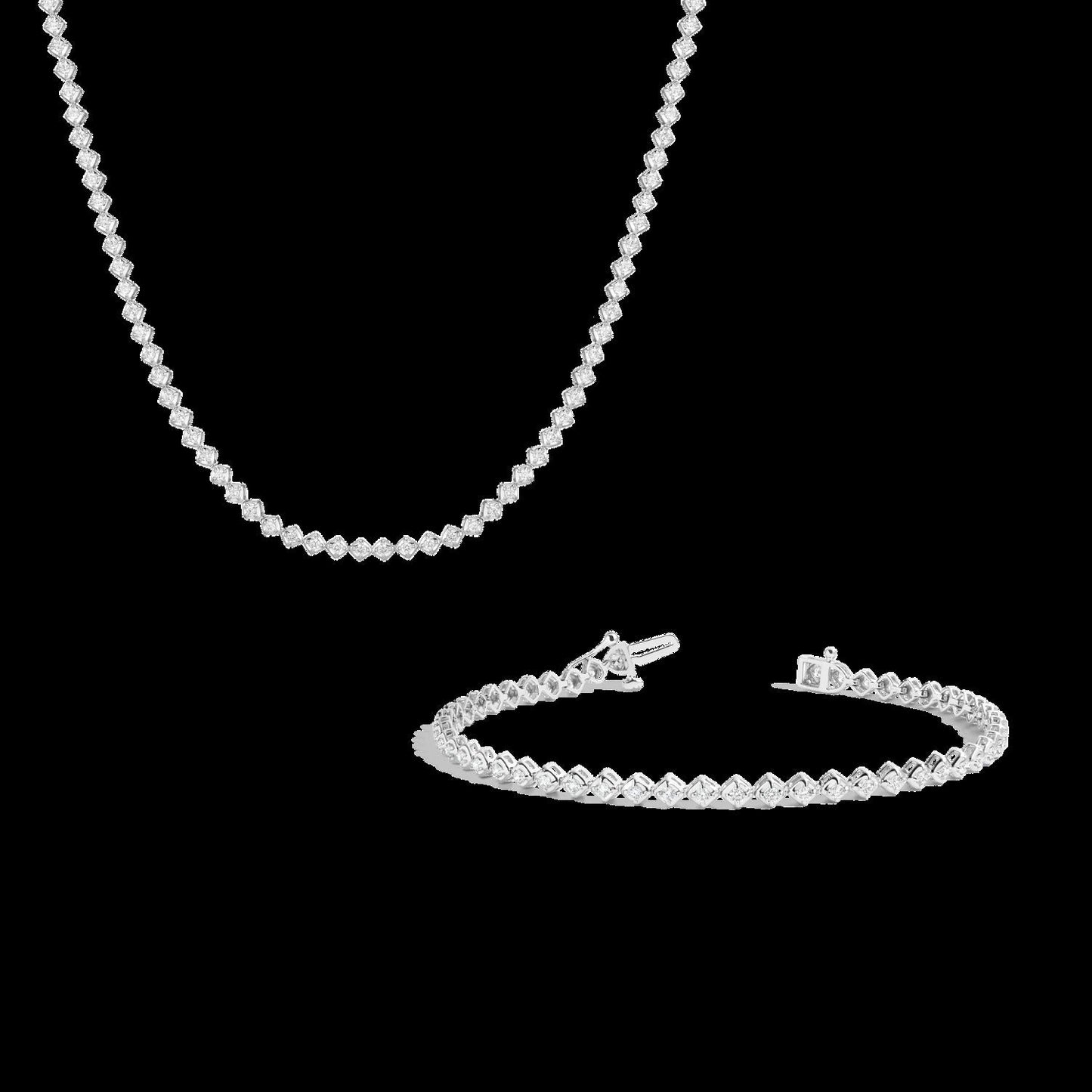 Petite Lab Grown Diamond Tennis Set