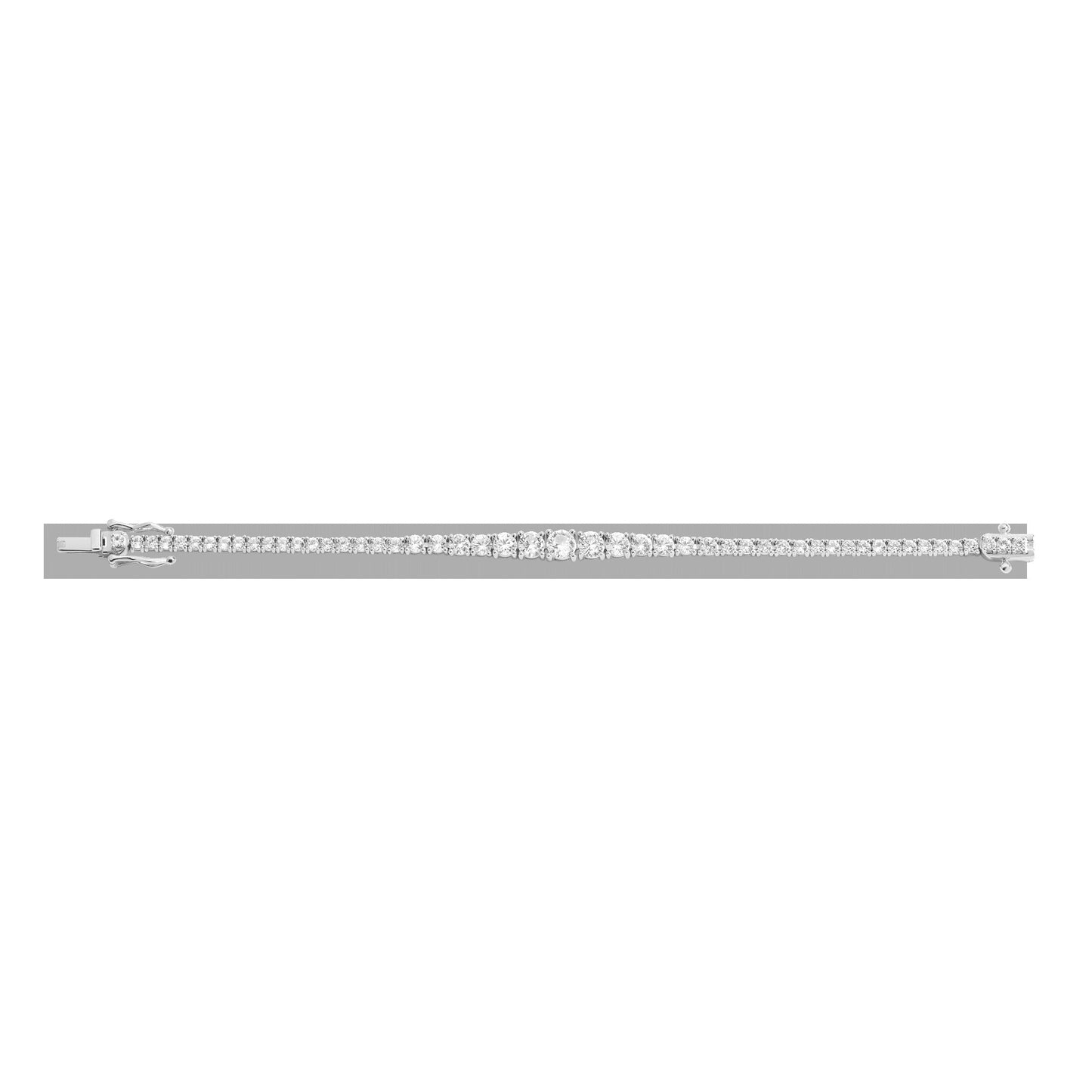 Lab Grown Diamond Graduated Modern Tennis Bracelet