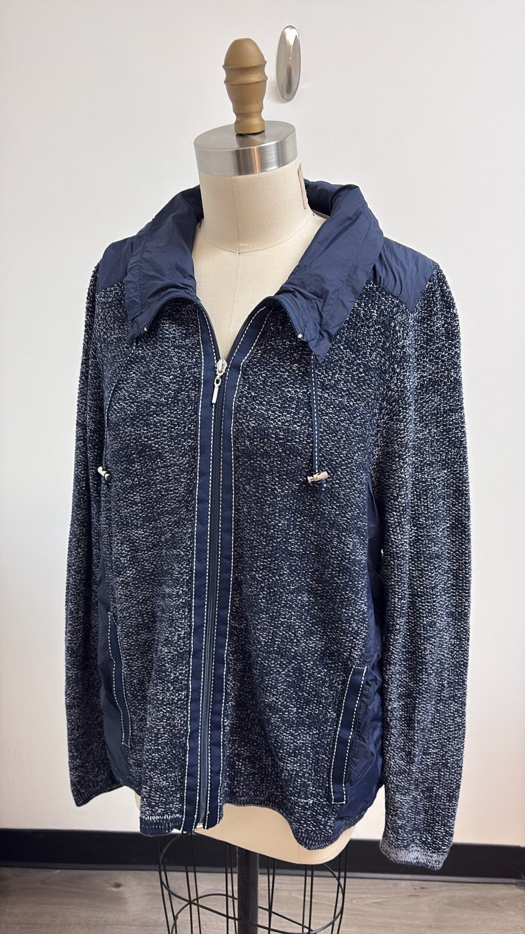 Chico's Weekends Blue Jacket, L