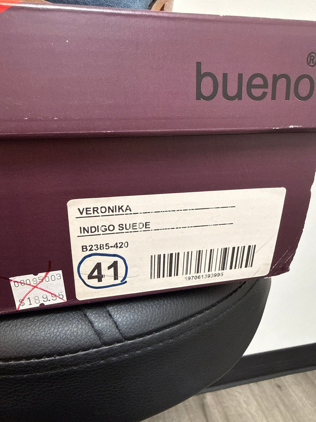 New Bueno Veronika Indigo Suede Boots, 41 (10-10.5) retail $150